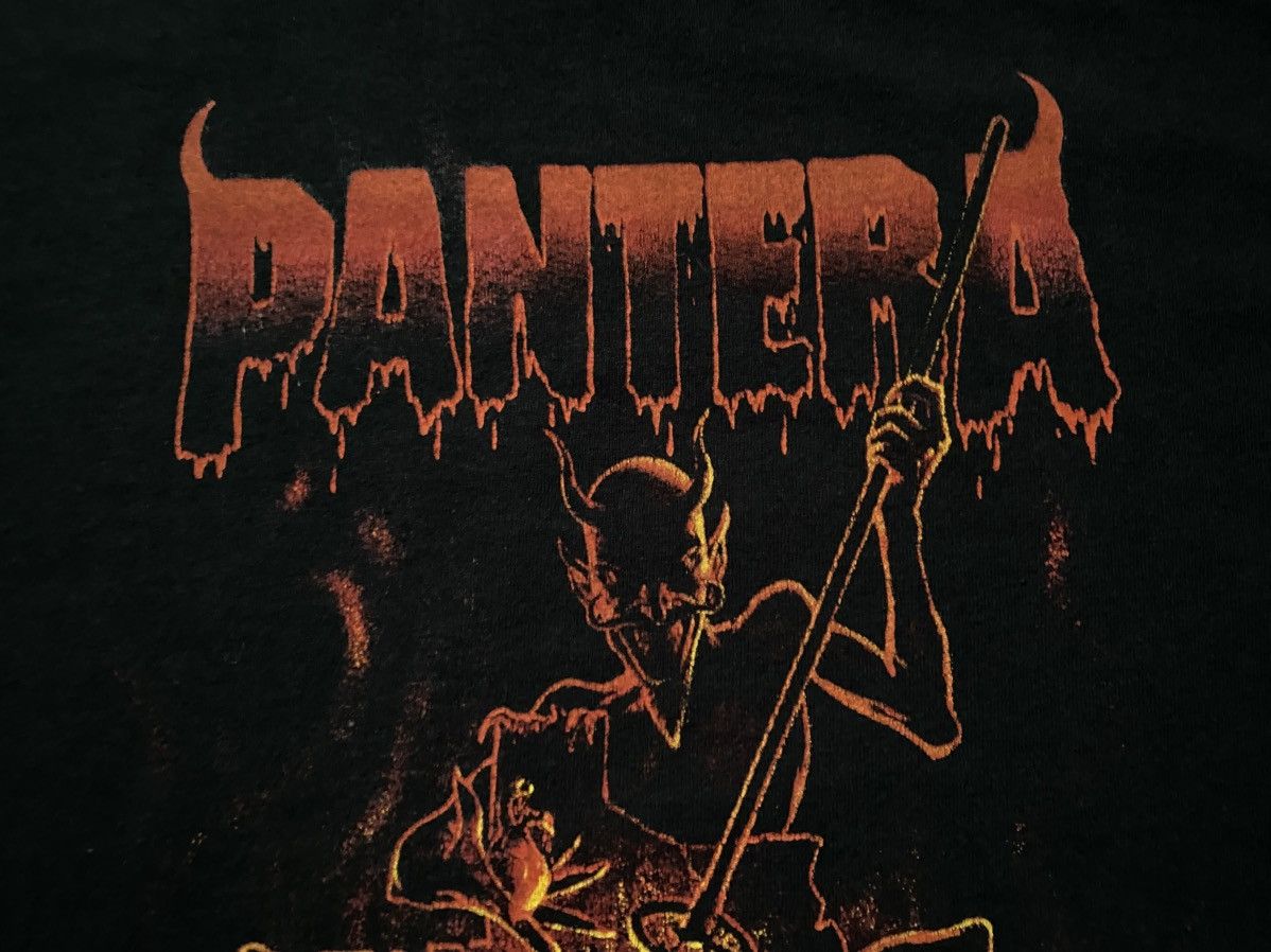 Band Tees Vintage 90s Pantera Devil I Got My Ass Branded Band T-Shirt Size US L / EU 52-54 / 3 - 6 Thumbnail