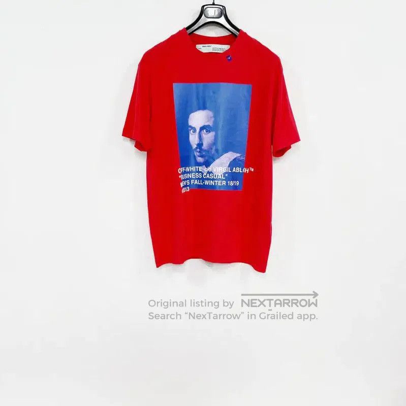 Off-White Off-White Red Graphic Cotton T-shirt for Men . Size US S / EU 44-46 / 1 - 1 Thumbnail