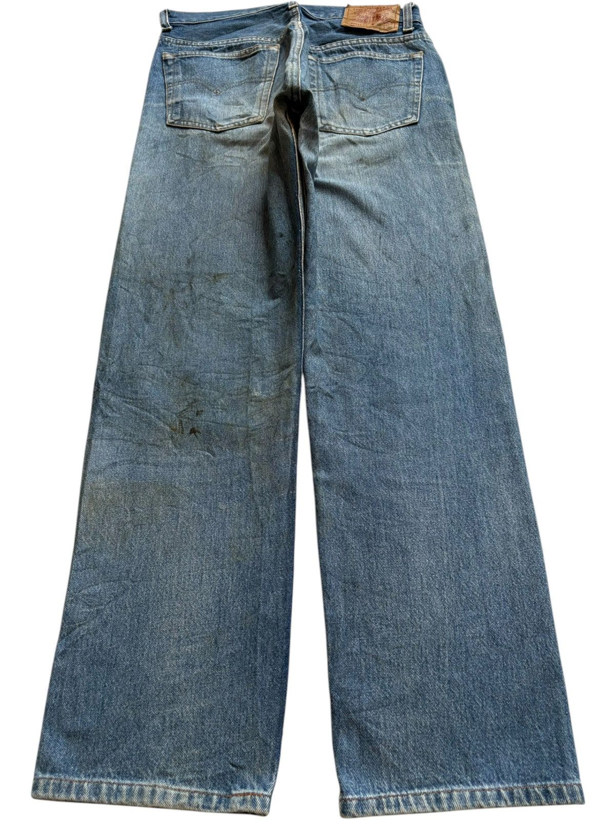 Levi's Vintage 90s Levis 501xx Mud Wash Distressed Jeans Size US 28 / EU 44 - 2 Thumbnail
