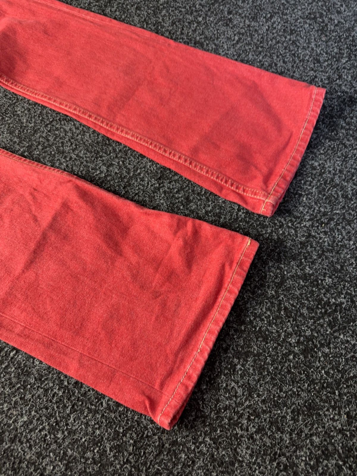 Japanese Brand × Tommy Hilfiger Tommy Hilfiger Hipster Red Flare Jeans Y2K Japanese style Size 27" / US 4 / IT 40 - 4 Thumbnail