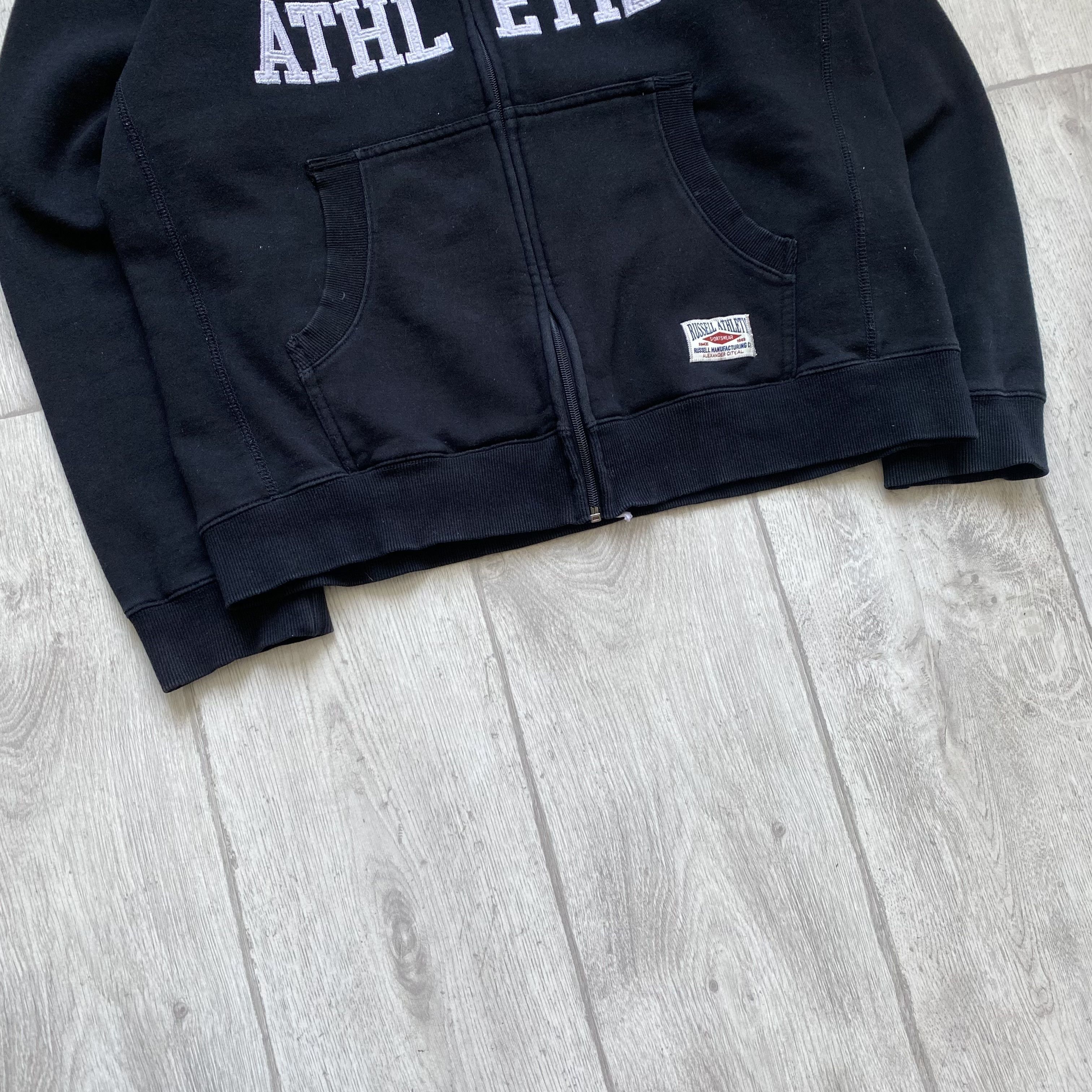 Russell Athletic ⚫️ Russell Athletic Boxy Hoodie Embroider Big logo Vintage Size US M / EU 48-50 / 2 - 3 Thumbnail