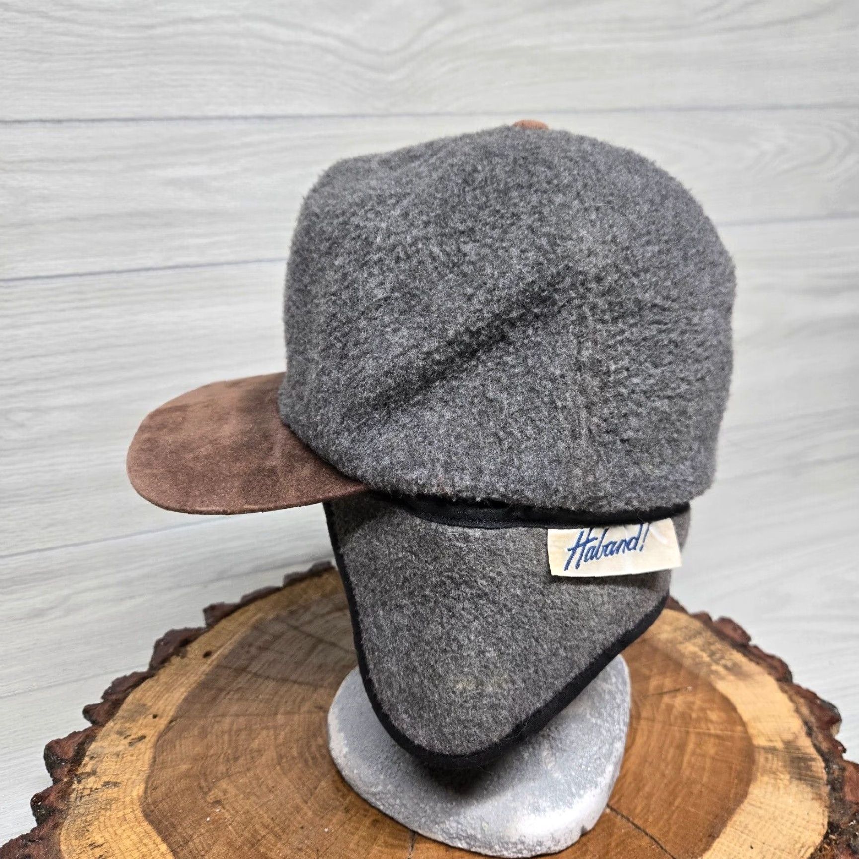Haband VINTAGE Haband Wool Baseball Cap Adult Large Gray Size ONE SIZE - 4 Thumbnail