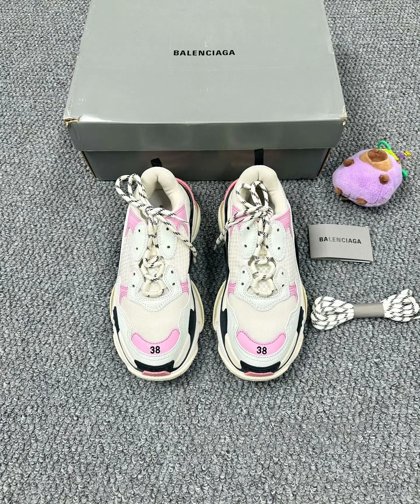 Balenciaga Balenciaga Beige Triples Dad Shoes| Size US 5.5 / EU 38 - 1 Thumbnail