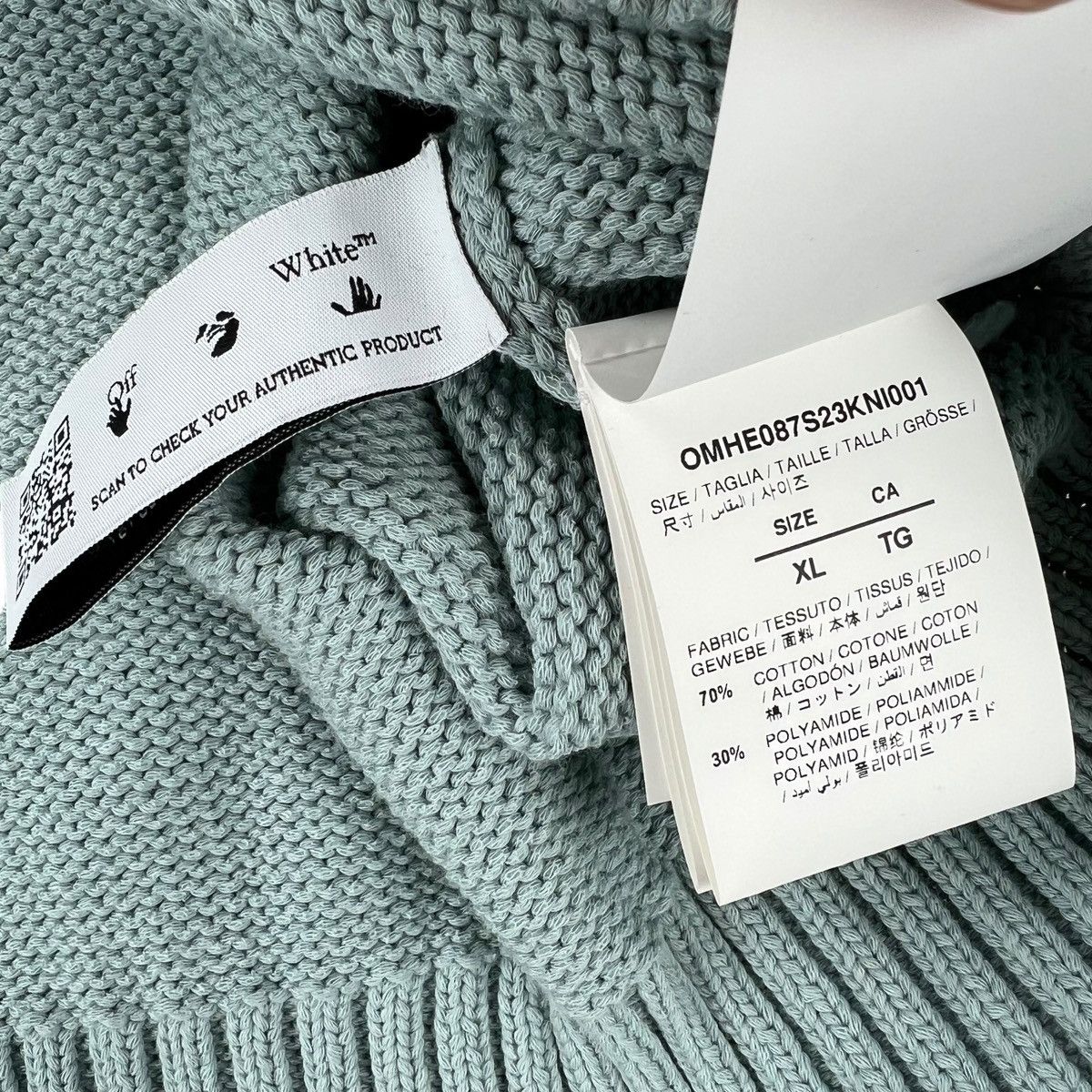 Off-White Off-White Arrows Dusty Blue Sweater Size US L / EU 52-54 / 3 - 7 Thumbnail
