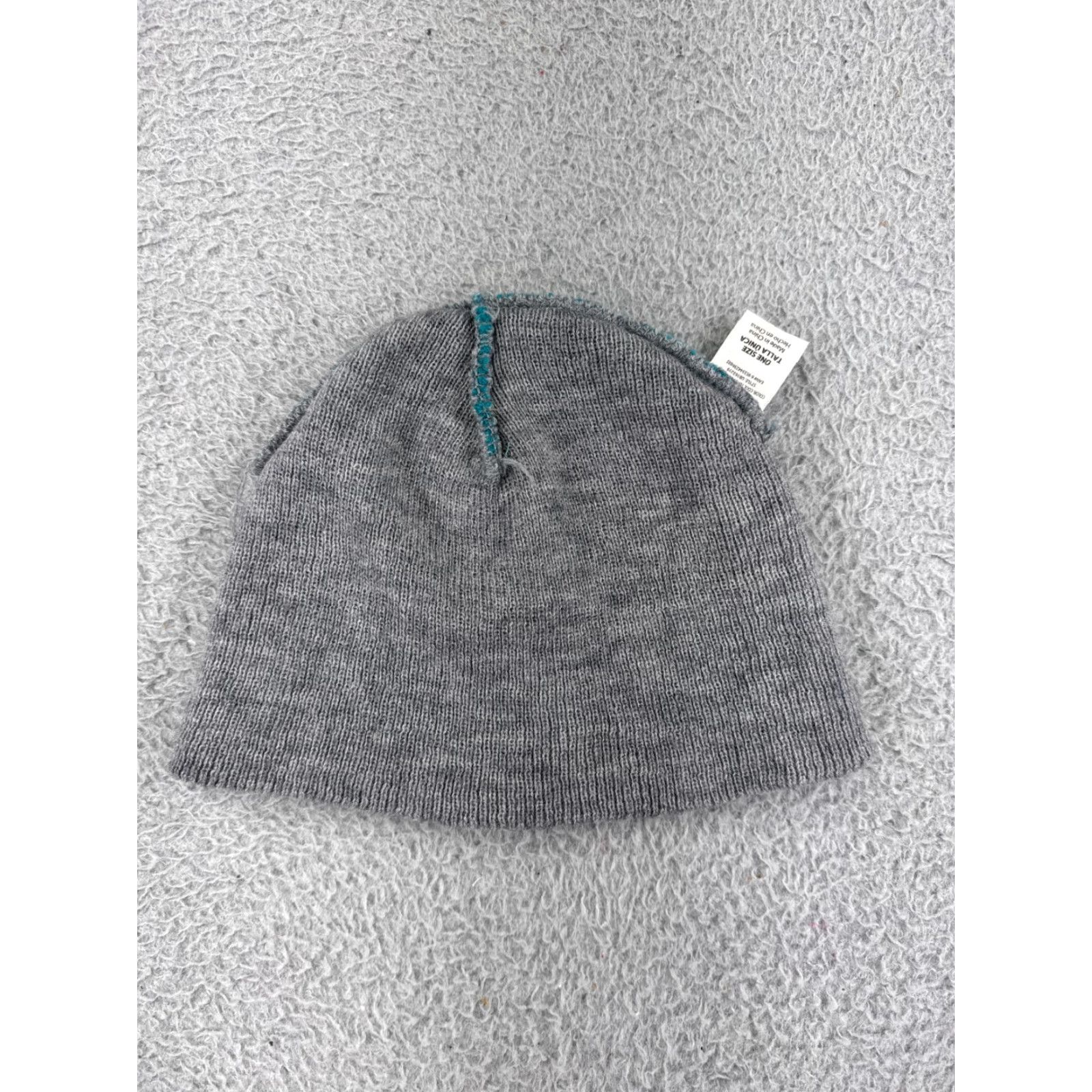 Altea VINTAGE Beanie Hat Adult One Size Gray Black Teal Stripe Knit 100% Acrylic Ski Snow Men Size ONE SIZE - 3 Thumbnail