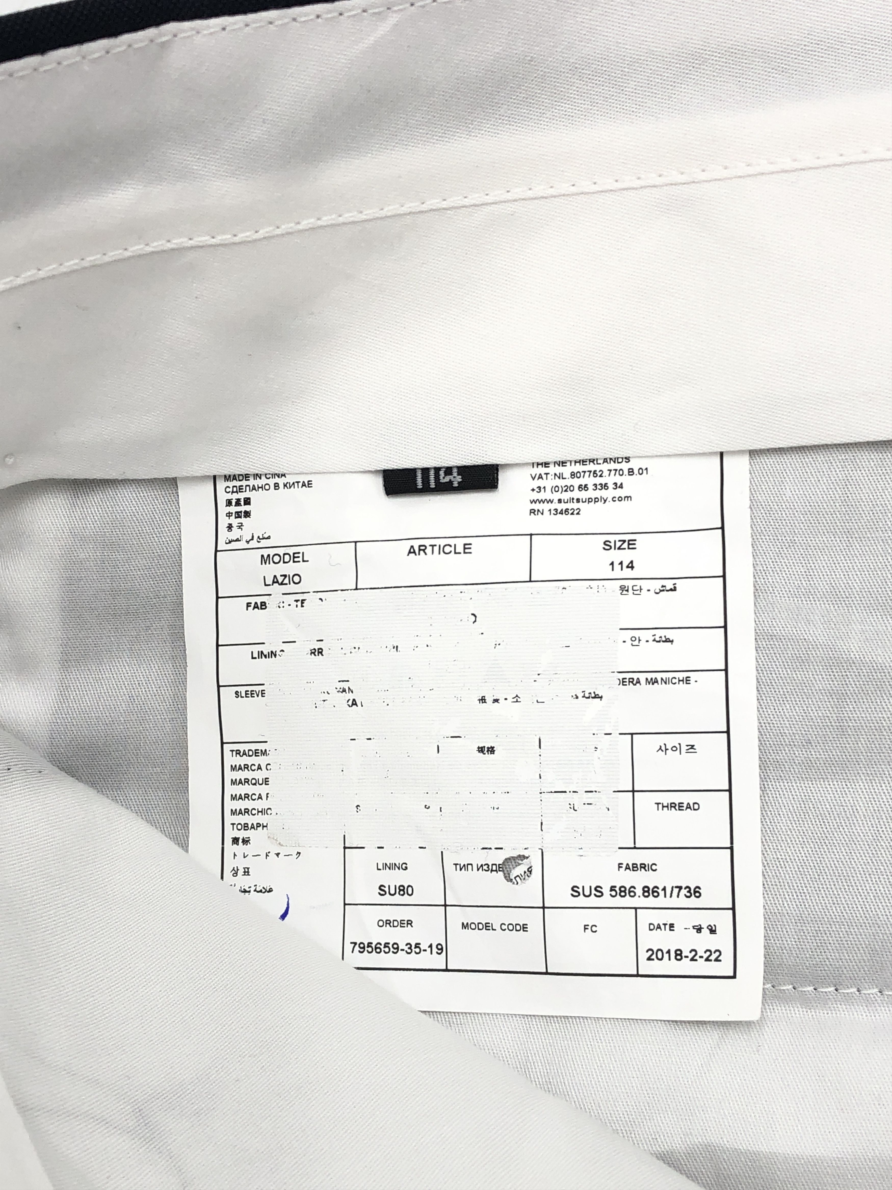 Suitsupply SUITSUPPLY Lazio Wool Formal Trousers Size 114 - W40 L35 Size 50R - 7 Thumbnail