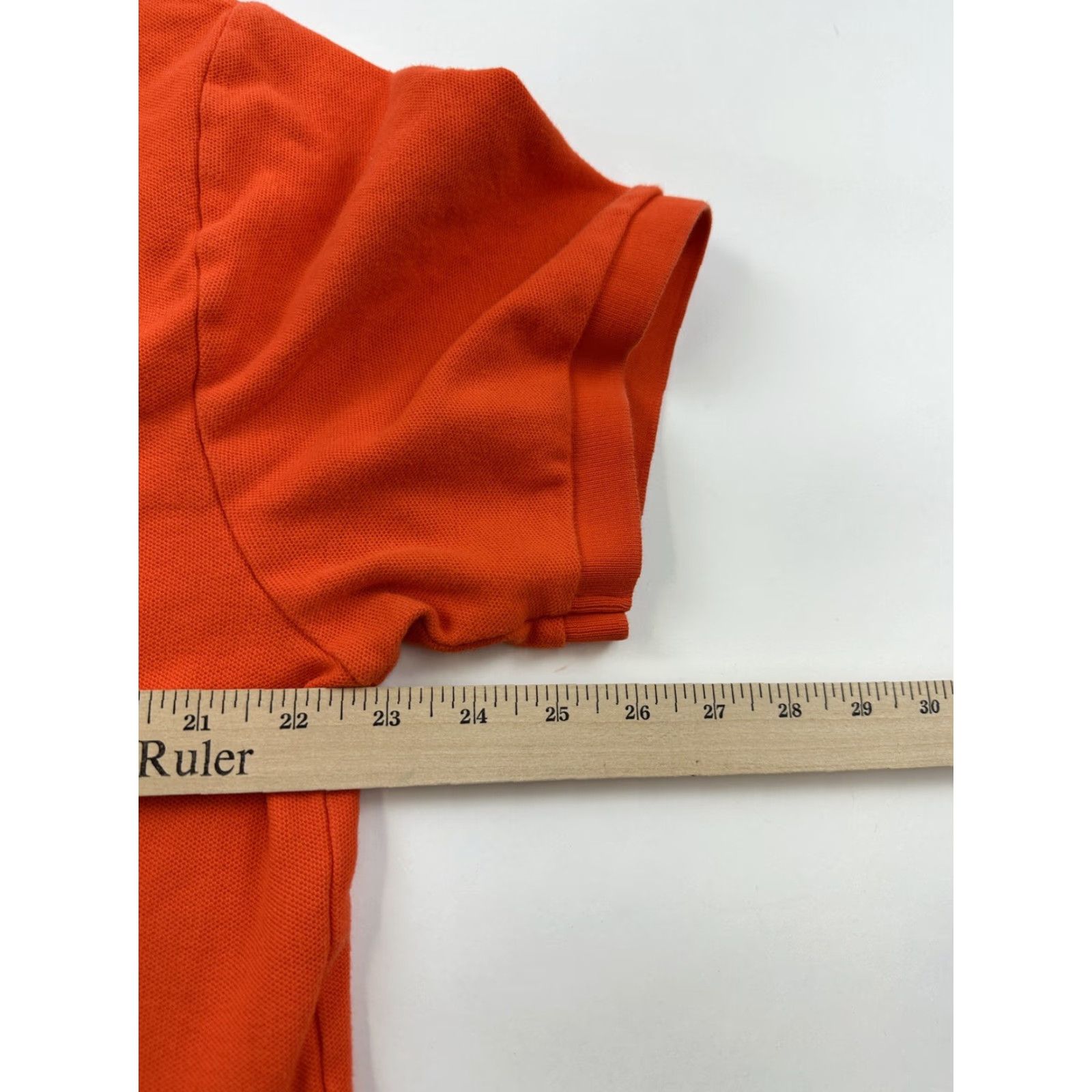 Tommy Hilfiger Tommy Hilfiger Polo Shirt Men L Orange Short Sleeve Mini Flag Logo Size US L / EU 52-54 / 3 - 6 Thumbnail