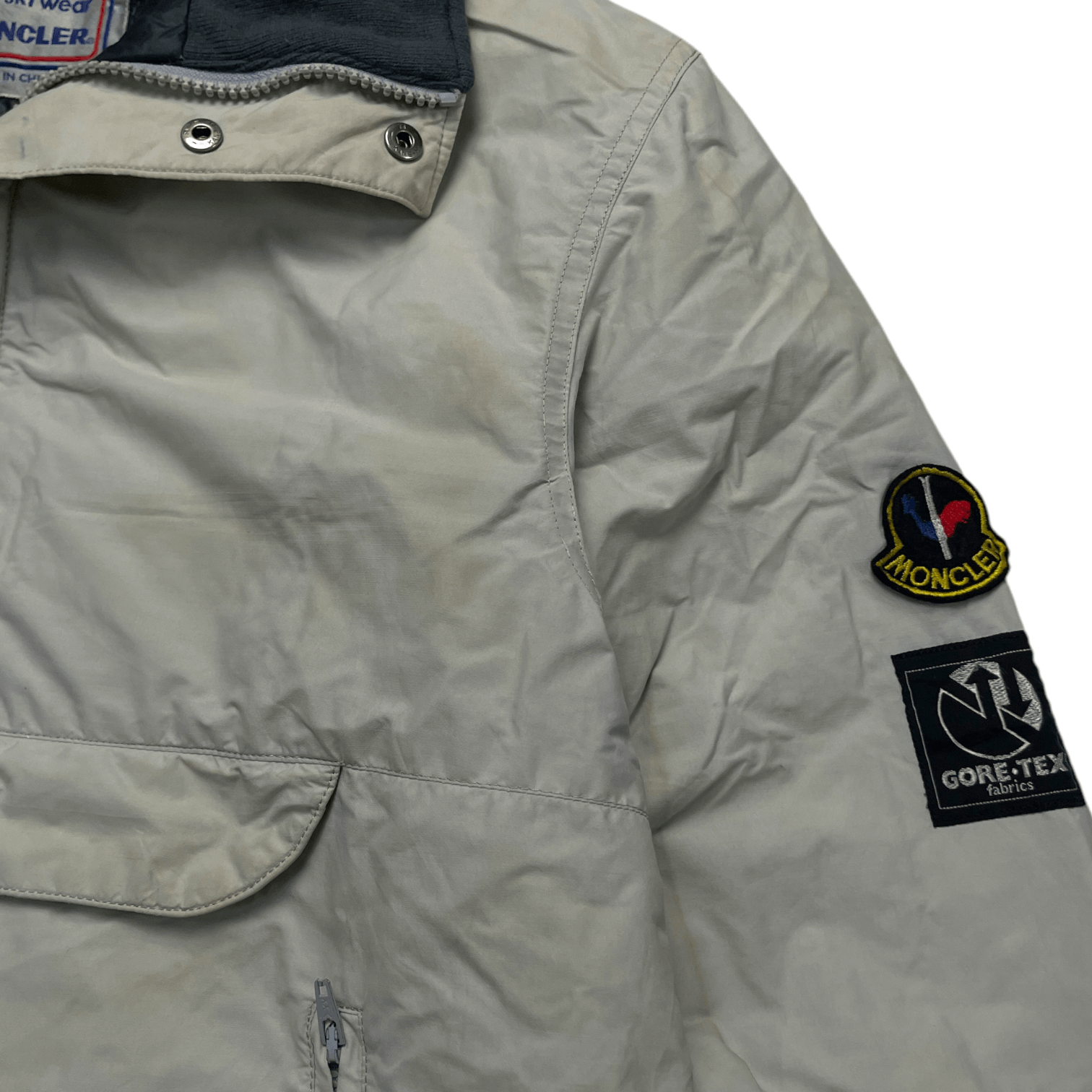 Moncler Vintage Moncler Goretex Half Zip Cagoule Puffer Jacket Size US S / EU 44-46 / 1 - 5 Thumbnail