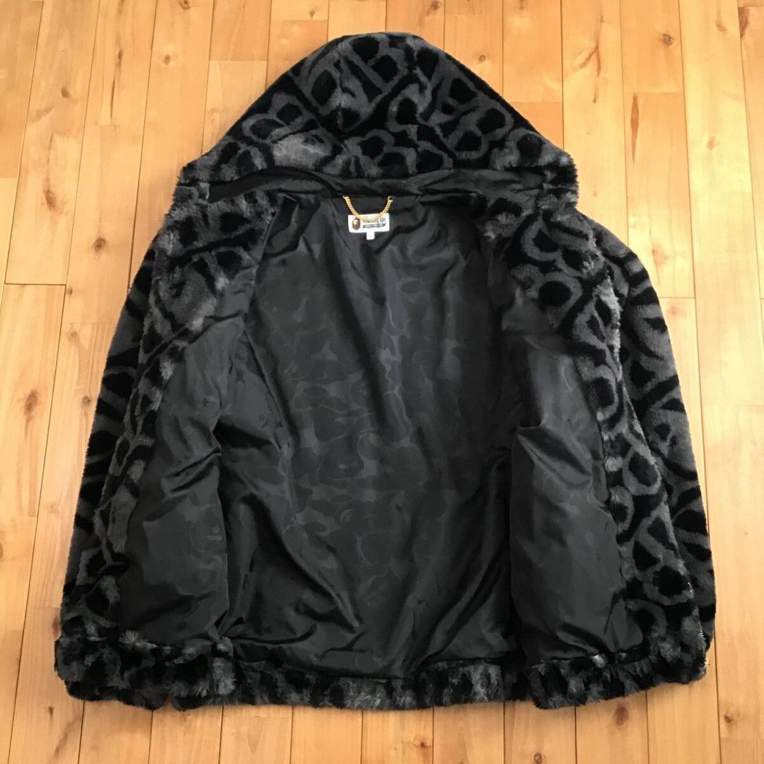 Bape BAPE SPORT MONOGRAM FAKE FUR HOODIE JACKET a bathing ape Size US XXL / EU 58 / 5 - 6 Thumbnail