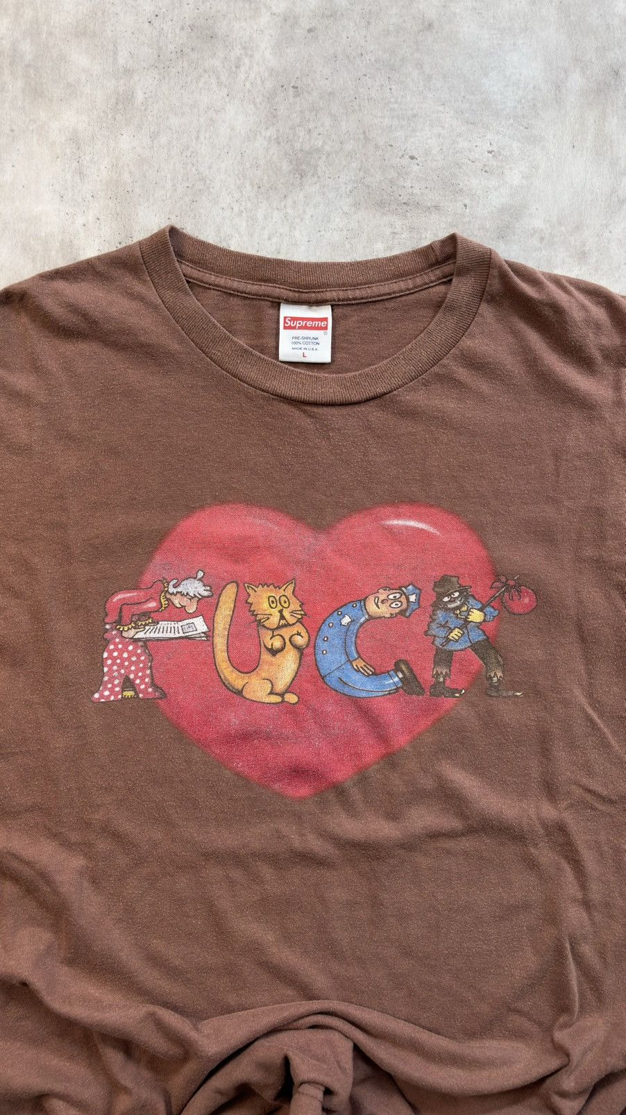 Supreme Supreme “F#ck” Tee Faded Archive Size US L / EU 52-54 / 3 - 2 Thumbnail