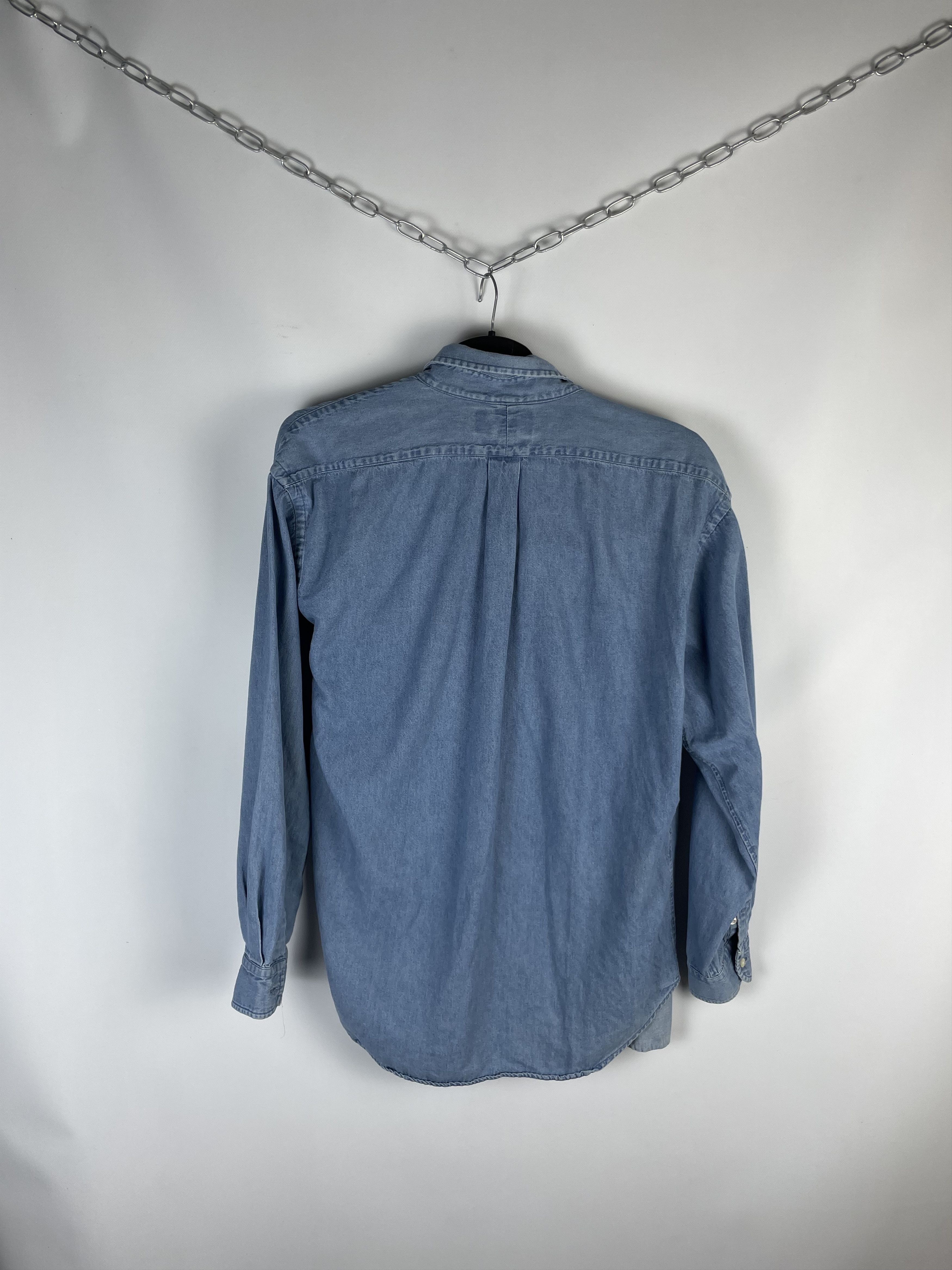 Polo Ralph Lauren Polo Ralph Lauren Vintage Mens Denim Shirt Size US L / EU 52-54 / 3 - 8 Thumbnail