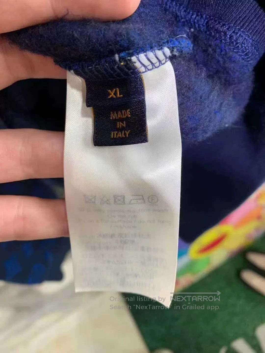 LVXWA blue logo sweatshirt by LV, size XL. Size US XL / EU 56 / 4 - 3 Thumbnail