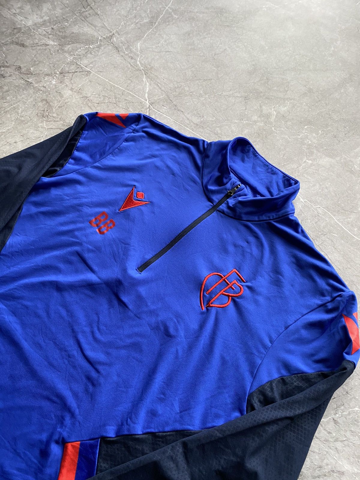Macron Macron FC Basel Training Top Soccer Football Jacket 1/3 Zip Size US M / EU 48-50 / 2 - 6 Thumbnail