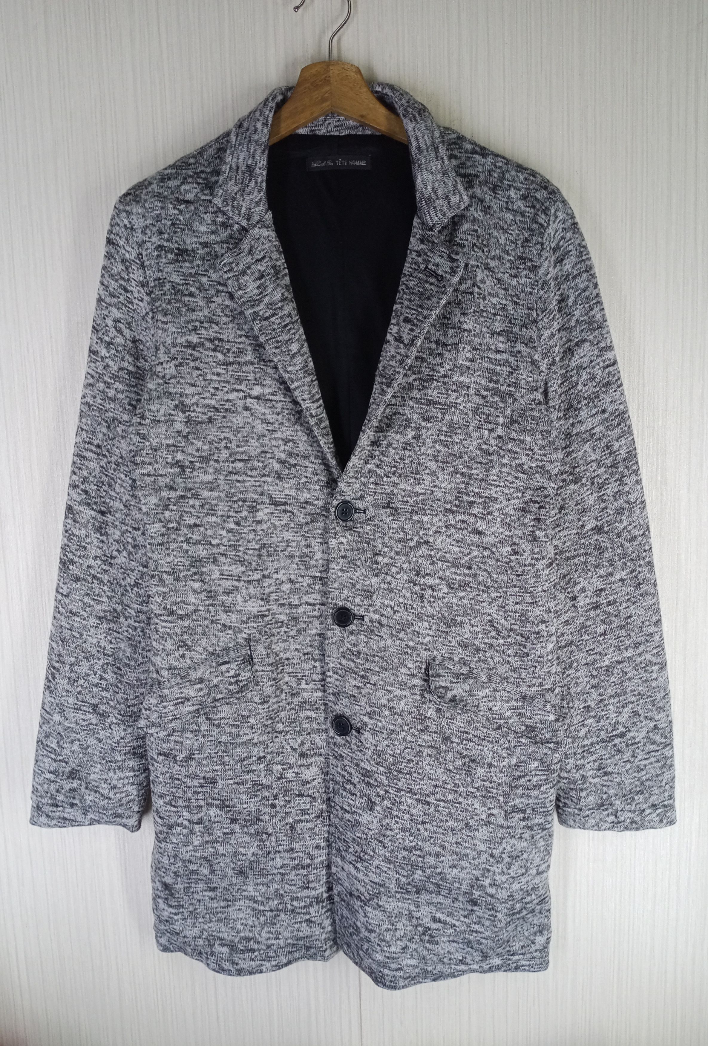 Rare Black On Tete Homme Coat Jacket