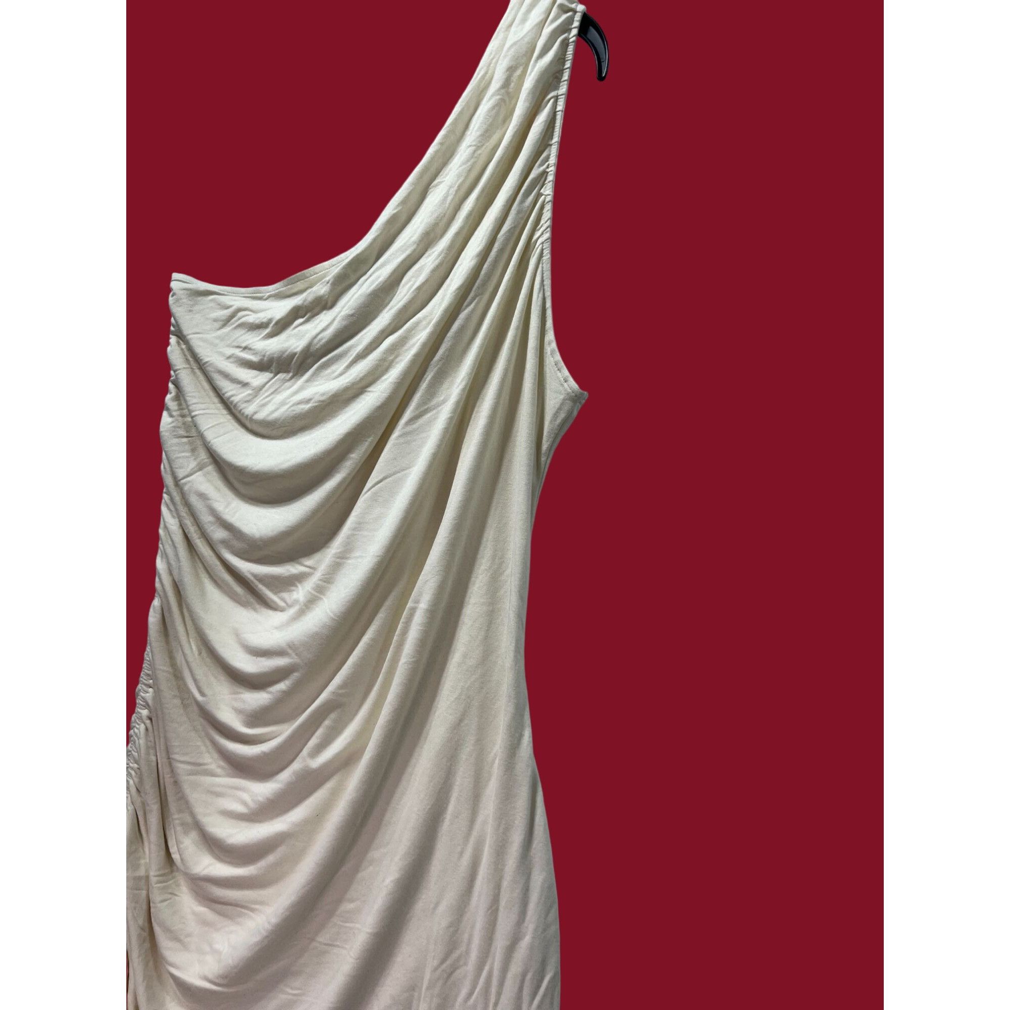 Other A New Day - Women's Dress Ruched Knit Mini One Shoulder Stre Size XL / US 12-14 / IT 48-50 - 10 Thumbnail