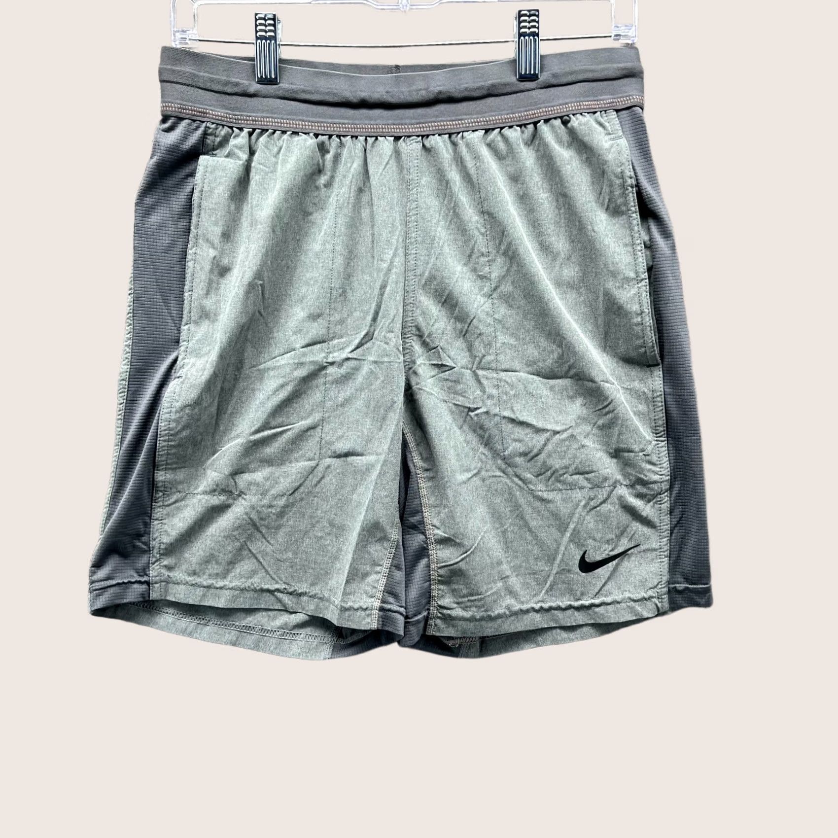 Nike Nike Shorts Mens Small Gray Dri Fit Yoga Flex Training Lined Running Size US 29 - 1 Thumbnail