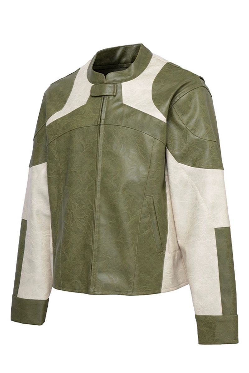 Other green pachtwork leather jacket Size US M / EU 48-50 / 2 - 1 Thumbnail