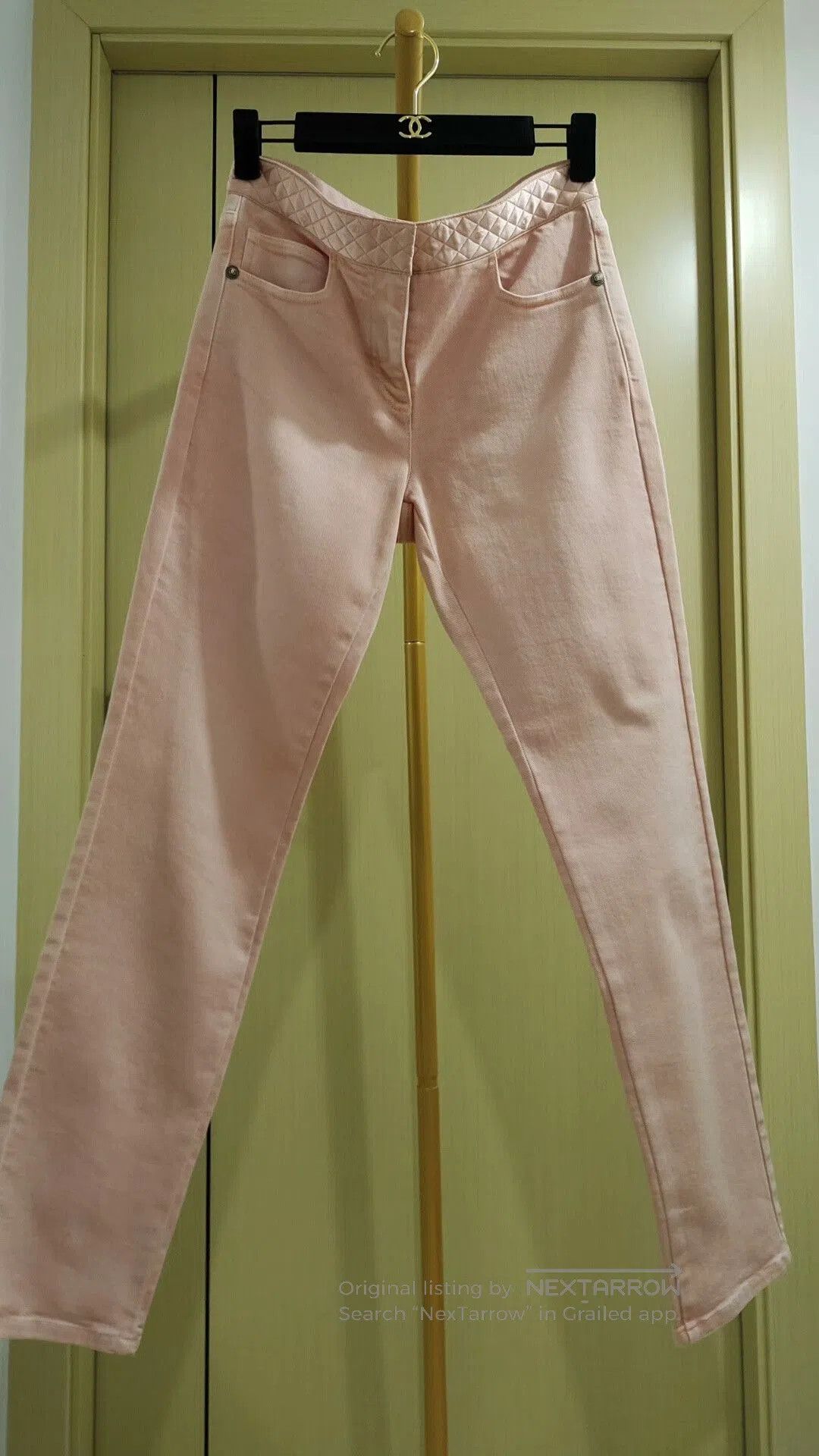 Chanel Chanel Pink Denim Pants with Tags. Size 27" / US 4 / IT 40 - 1 Thumbnail