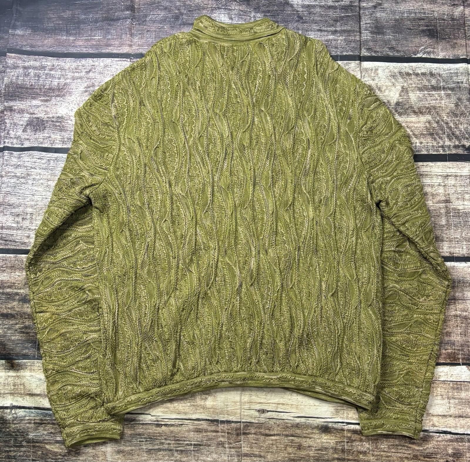 Coogi Coogi Basics Polo Sweater Mens XL 3D Knit Mercerised Cotton Size US XL / EU 56 / 4 - 3 Thumbnail