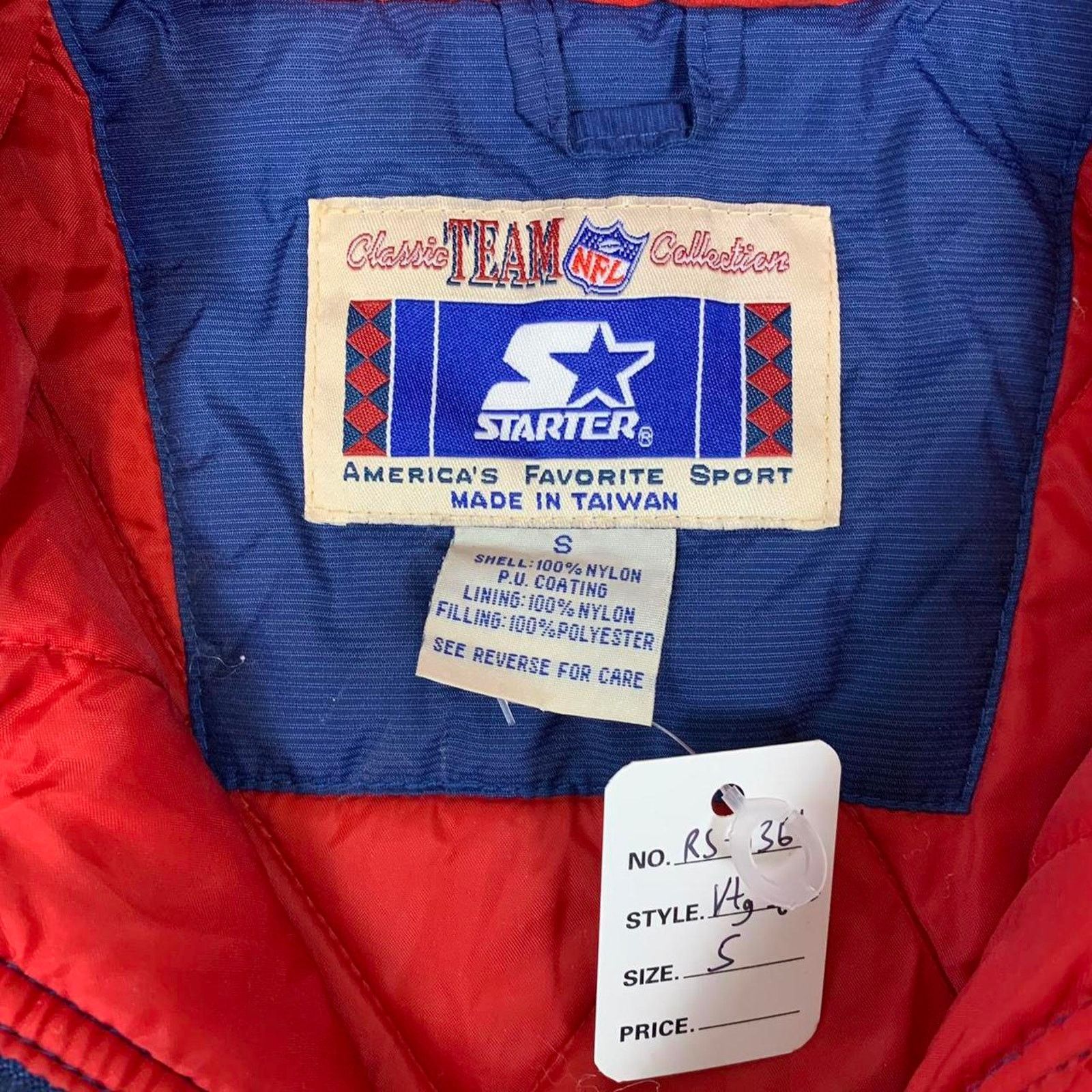 Starter Vintage 90s NFL Starter New England Patriots puffer jacket Size US S / EU 44-46 / 1 - 6 Thumbnail