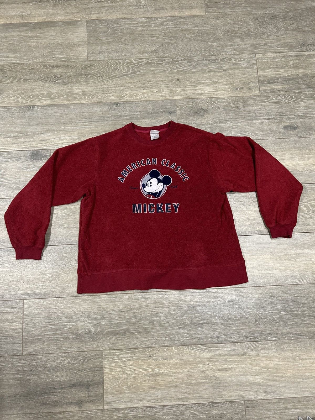 Disney Vintage Disney Mickey Mouse Fleece Crewneck Size US L / EU 52-54 / 3 - 2 Thumbnail