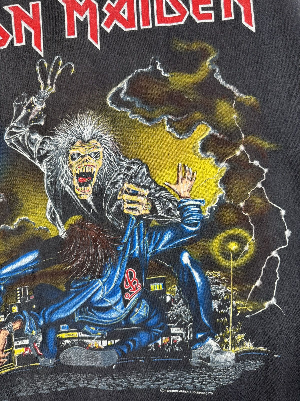 Band Tees Vintage Iron Maiden No Prayer On The Road Tour 1990 T-Shirt Size US L / EU 52-54 / 3 - 11 Thumbnail