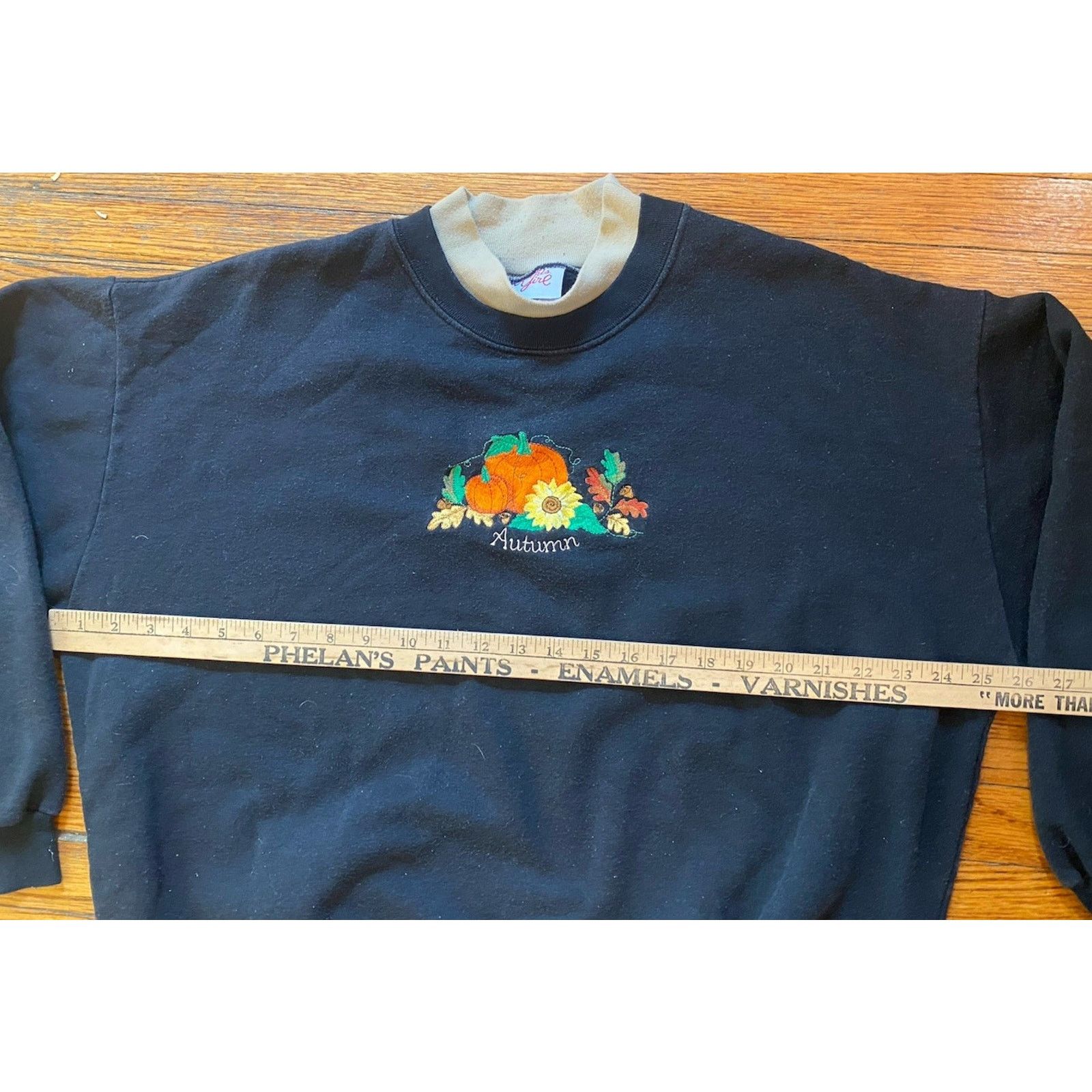Gianni Valentino VTG Fall Pumpkin Sweatshirt Collar Women’s L Embroider Size L / US 10 / IT 46 - 6 Thumbnail