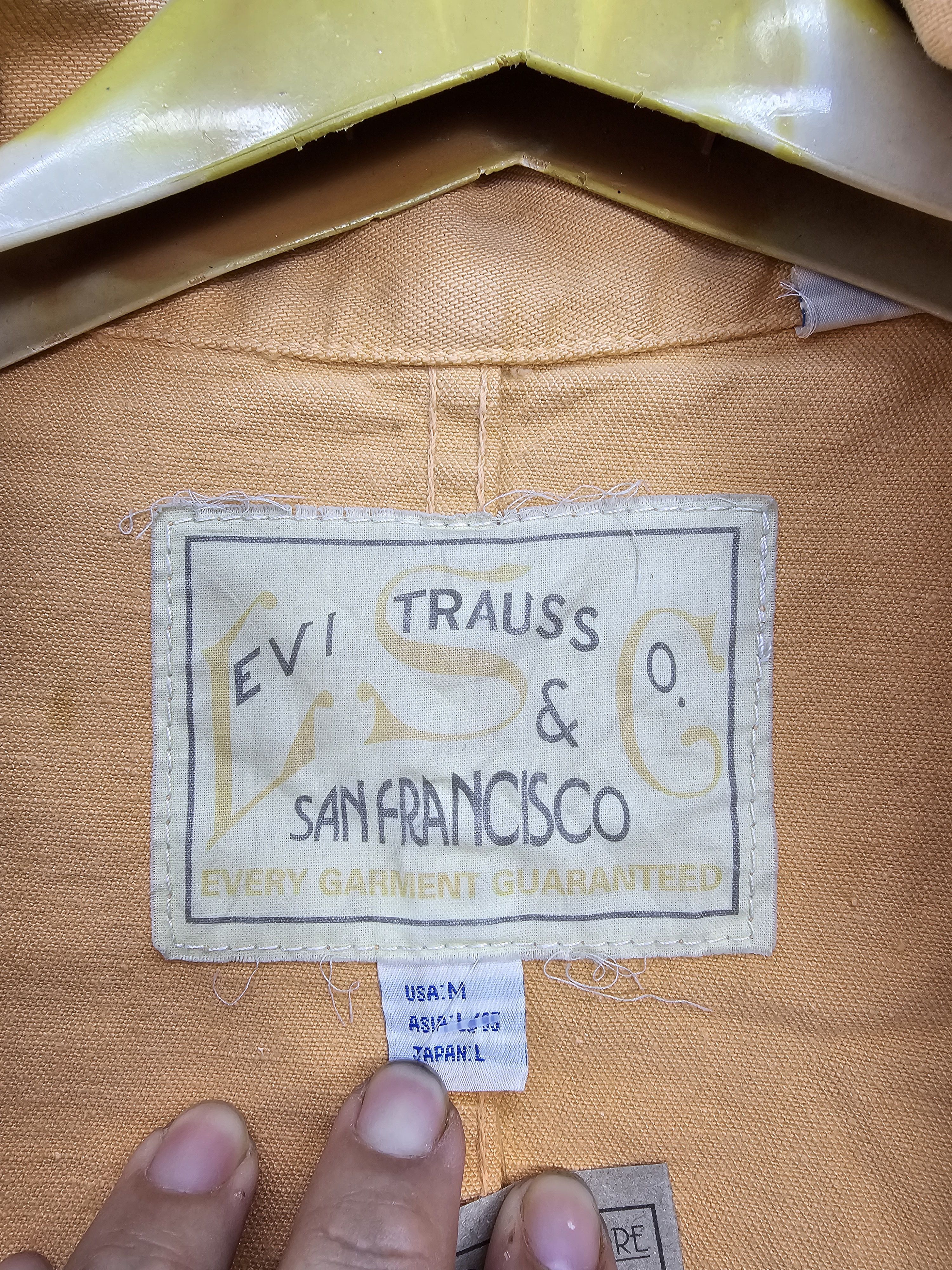 Levi's Vintage LEVIS Faded Workwear Orange Button Up Jacket J0060 Size US M / EU 48-50 / 2 - 9 Thumbnail