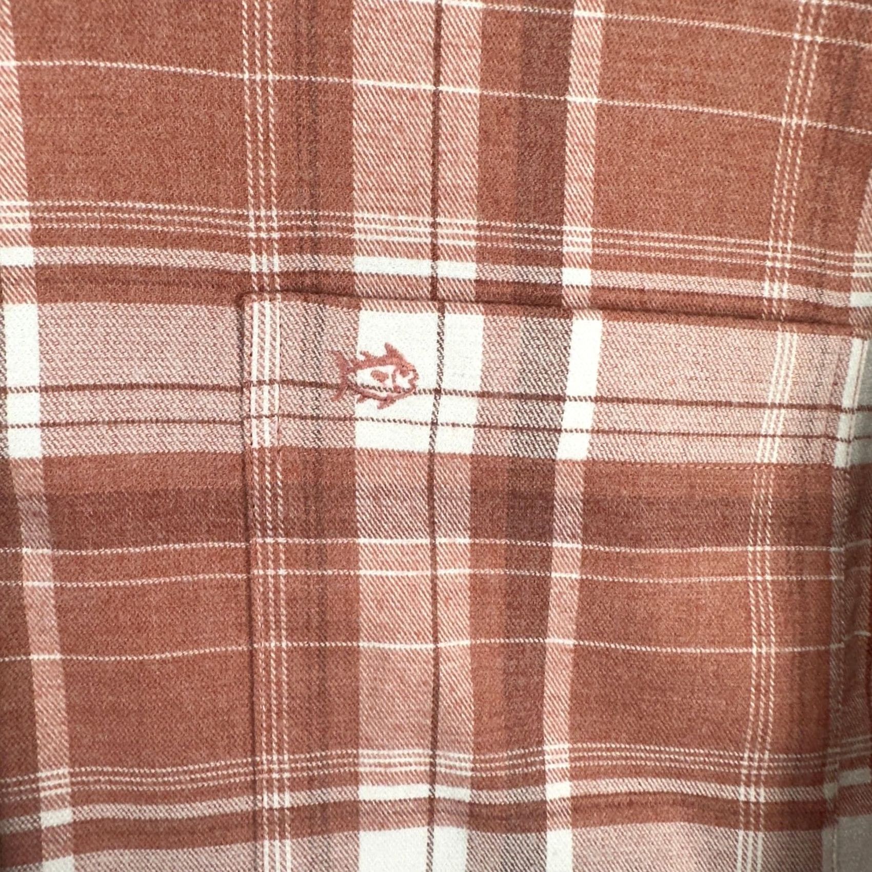 Southern Tide Southern Tide Shirt Adult Mens Flannel Plaid Button-Down Logo Brown White Large Size US L / EU 52-54 / 3 - 7 Thumbnail