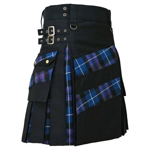 Other Modern Hybrid Kilt Tartan Pride of Scotland Cross Stripes Size US 30 / EU 46 - 6 Thumbnail