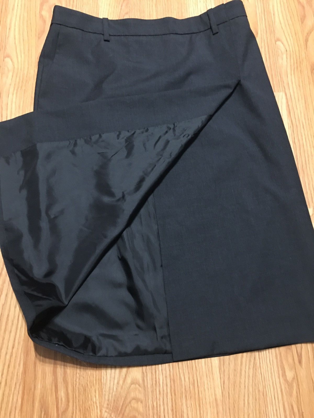 Prada PRADA Dark Grey Wool Pencil Skirt Size EU 44 Size 30" / US 8 / IT 44 - 11 Thumbnail