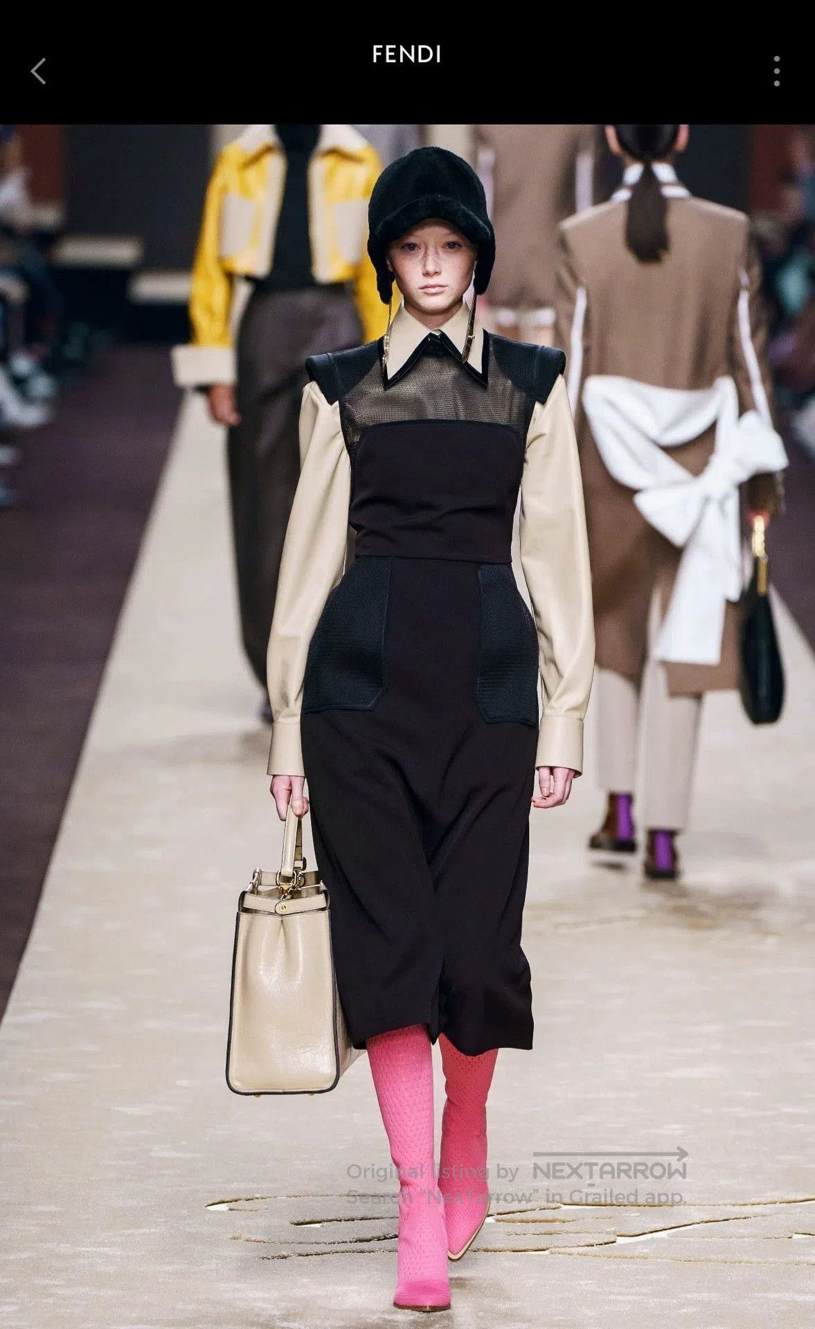 Fendi Fendi Runway Structured Shoulder Dress. Size US 27 - 1 Thumbnail