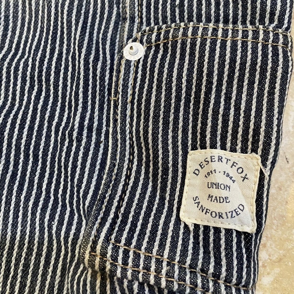 PPFM PPFM Hickory Stripe Double Knee Carpenter Pants - Workwear Size US 32 / EU 48 - 7 Thumbnail
