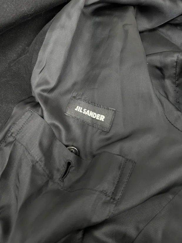 Jil Sander Jil Sander Black Cozy Buttoned Long Jacket Size US S / EU 44-46 / 1 - 9 Thumbnail
