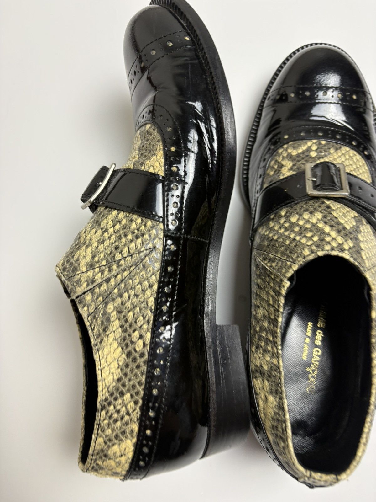 Comme des Garcons Comme des Garçons FW09 patent leather python shoes Size US 8.5 / IT 38.5 - 10 Thumbnail