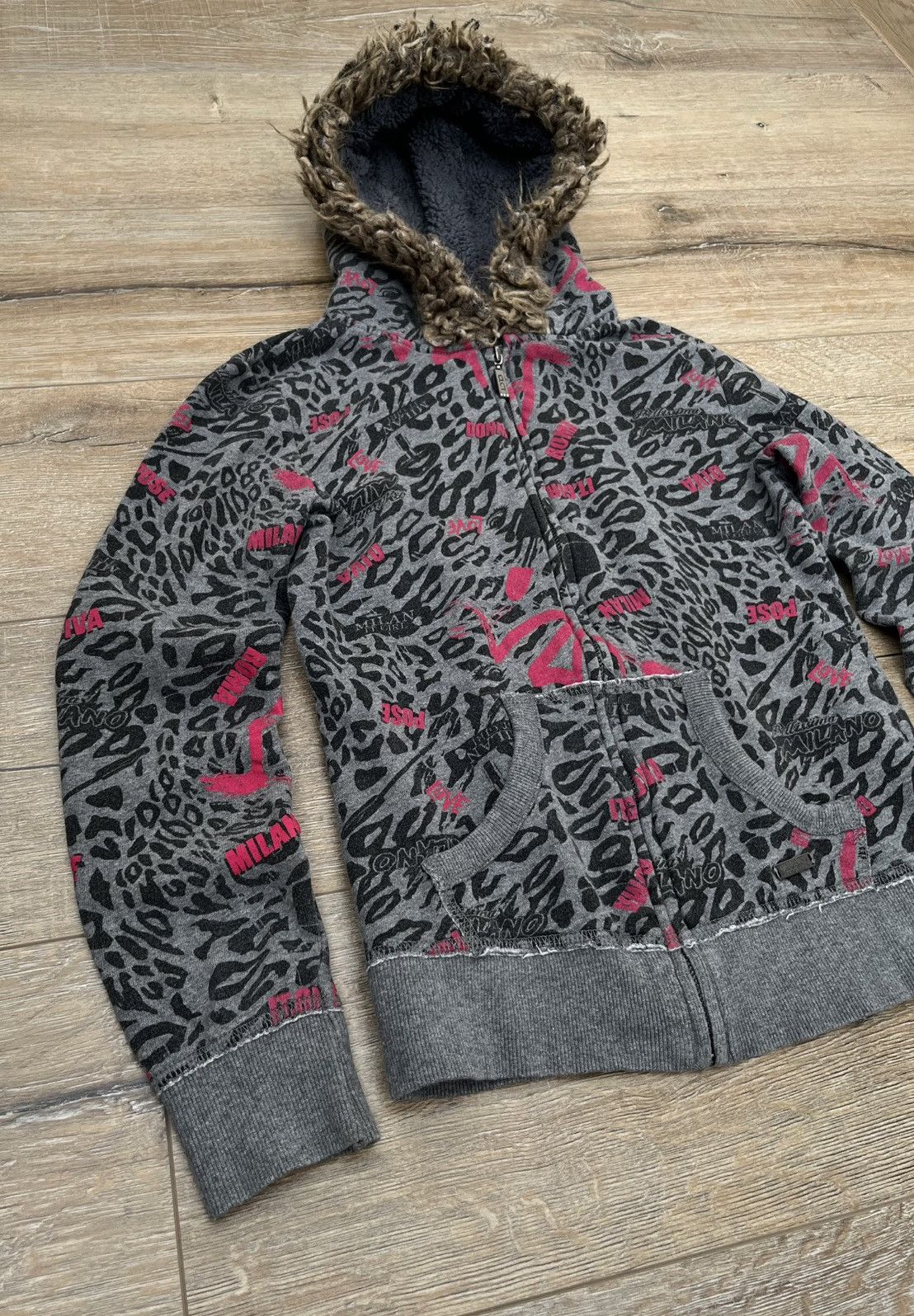 Hysteric Glamour × Undercover Vintage LGB If Six Was Nine Style Faux Fur Zip Hoodie Jacket Size S / US 4 / IT 40 - 4 Thumbnail
