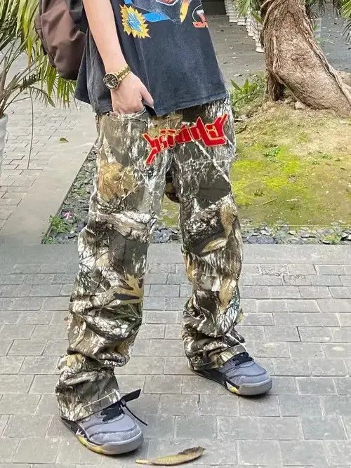 Designer × Vintage urban sports droop skate real tree camo cargo pants Size US 34 / EU 50 - 3 Thumbnail