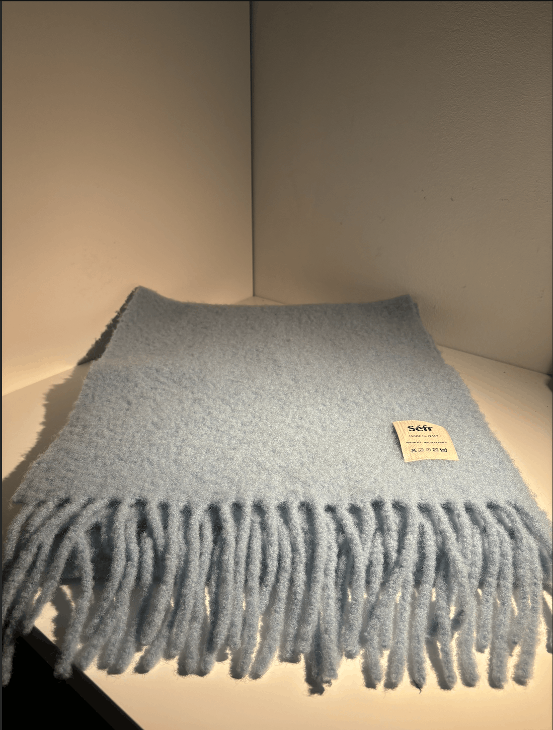 Sefr Séfr Blue Felted Scarf Size ONE SIZE - 3 Thumbnail