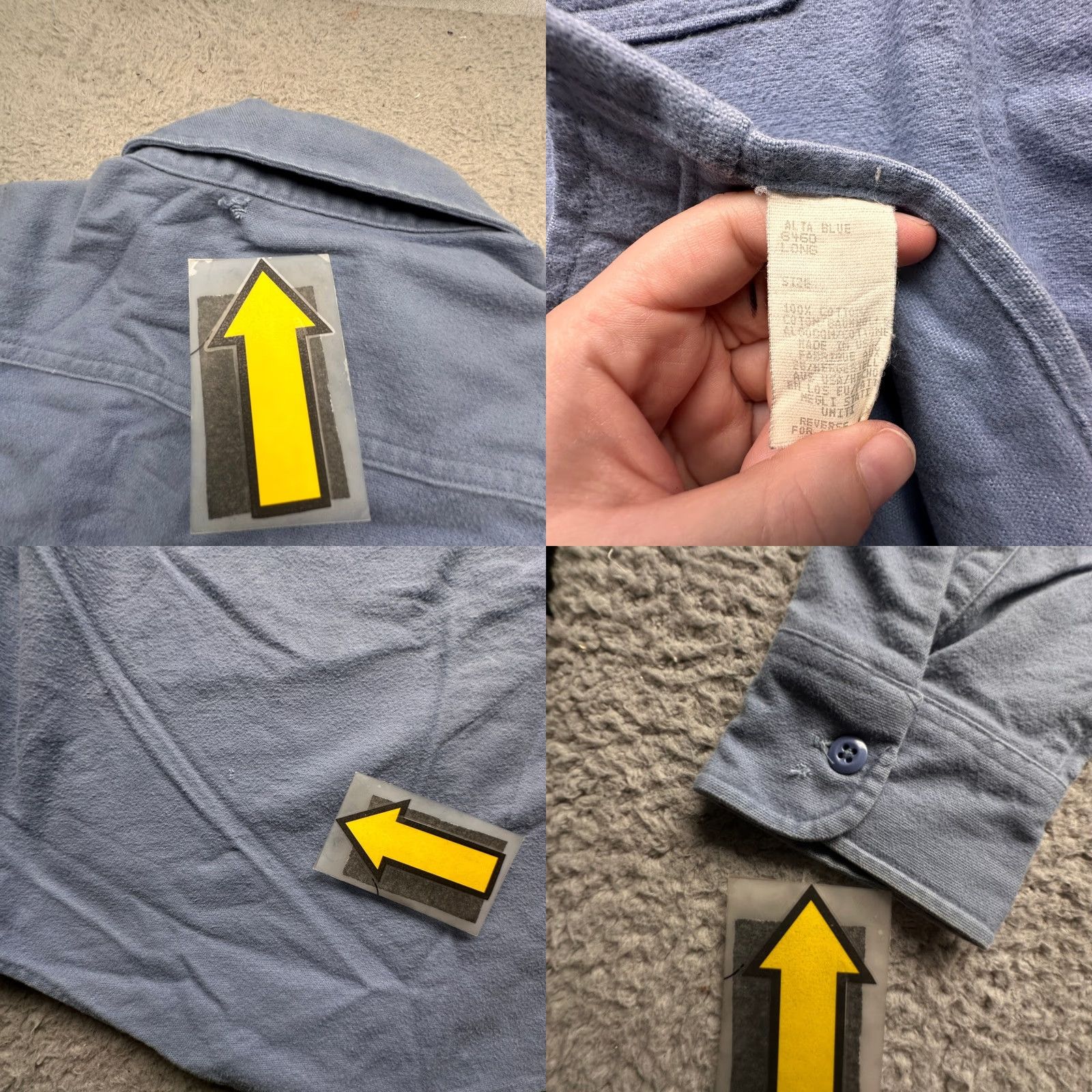 Vintage VINTAGE Woolrich Flannel Long Sleeve Shirt Mens XL Blue Gray Long Chamois Pockets 90s Outdoor Workwear Mens Size US XL / EU 56 / 4 - 8 Thumbnail