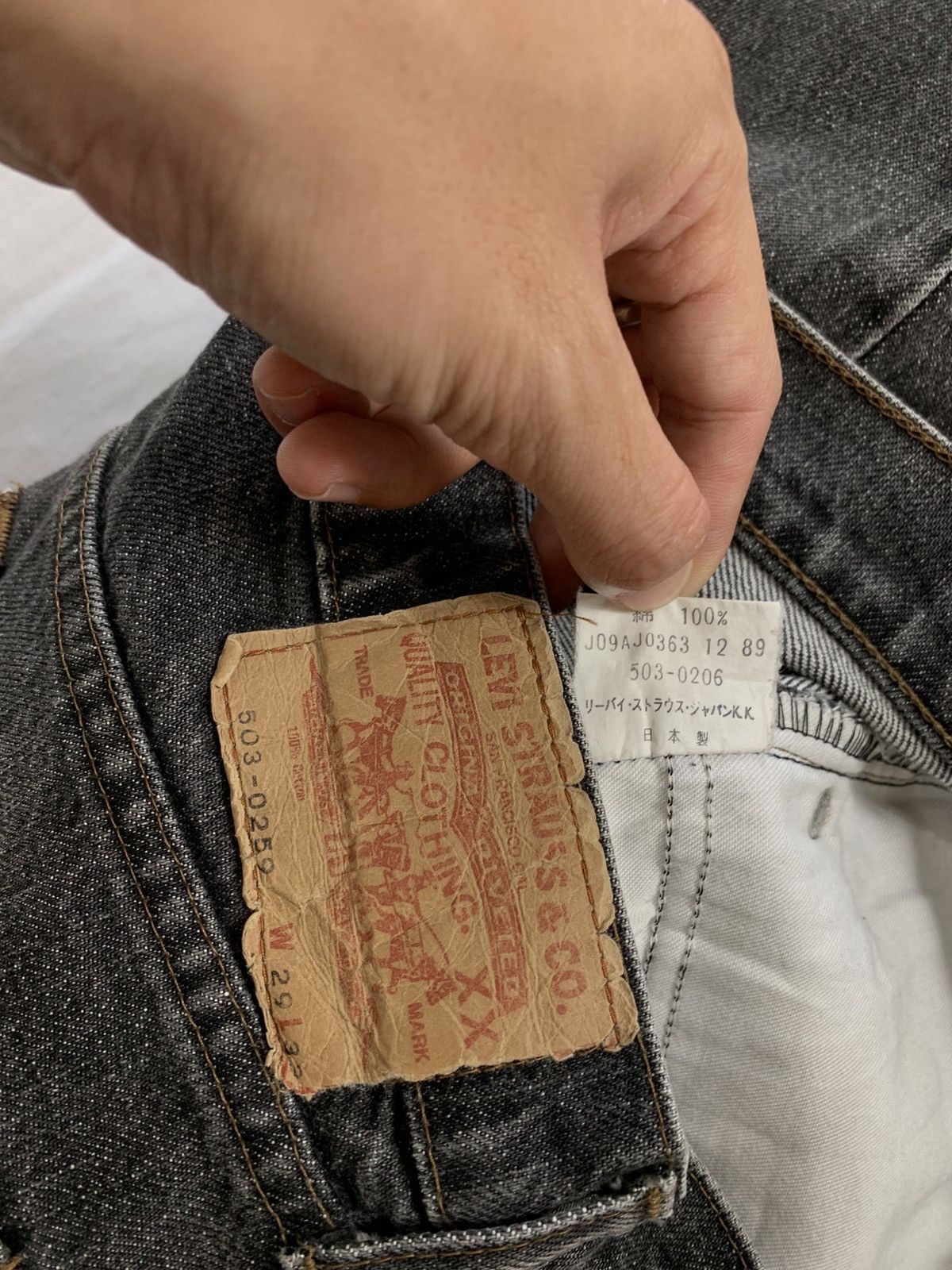 Levi's Levis 503 stone black size 28-29 Size US 28 / EU 44 - 7 Thumbnail