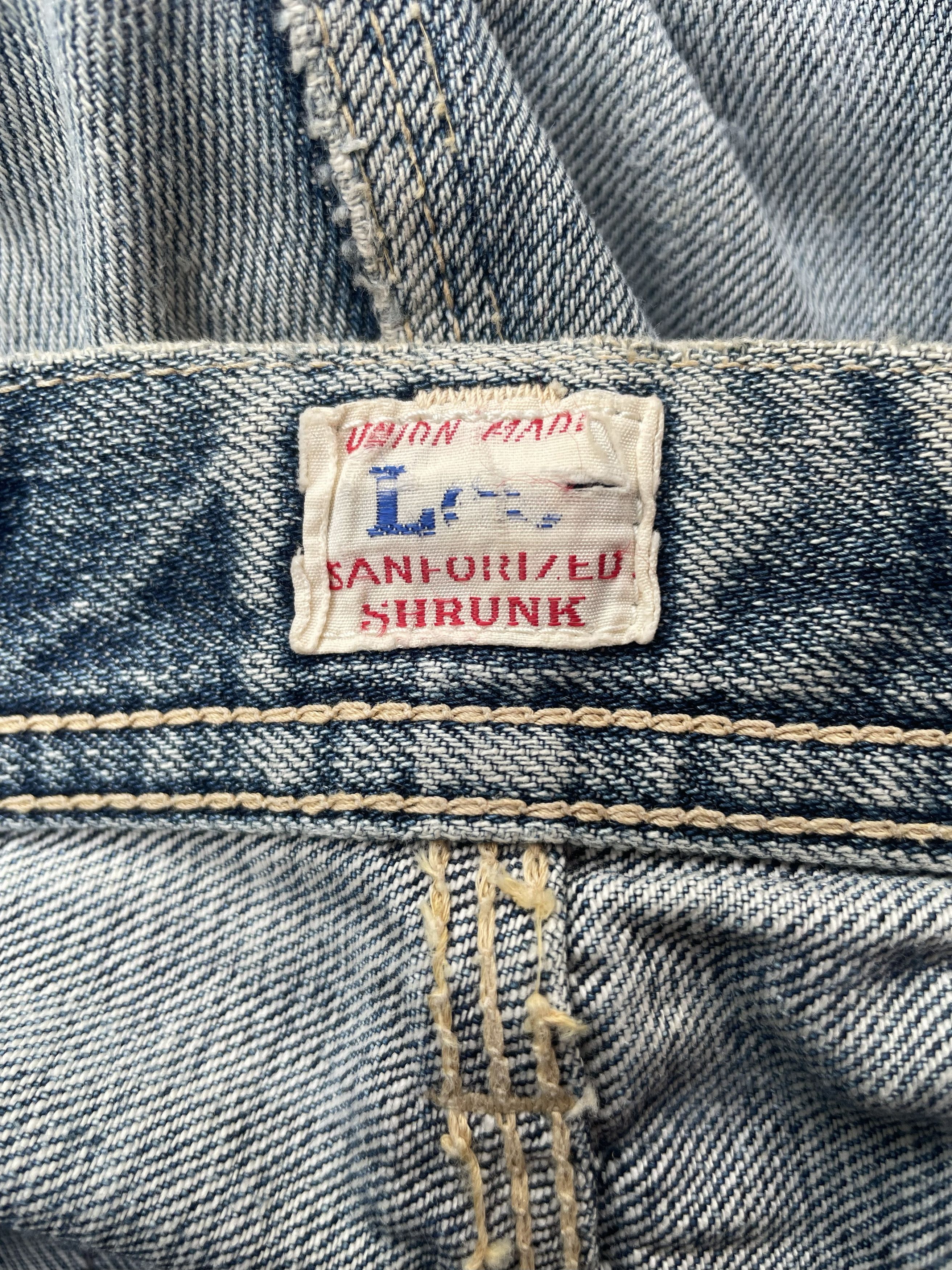 Lee Vintage Lee Union Made Japan Distresed Denim Size US 31 - 12 Thumbnail