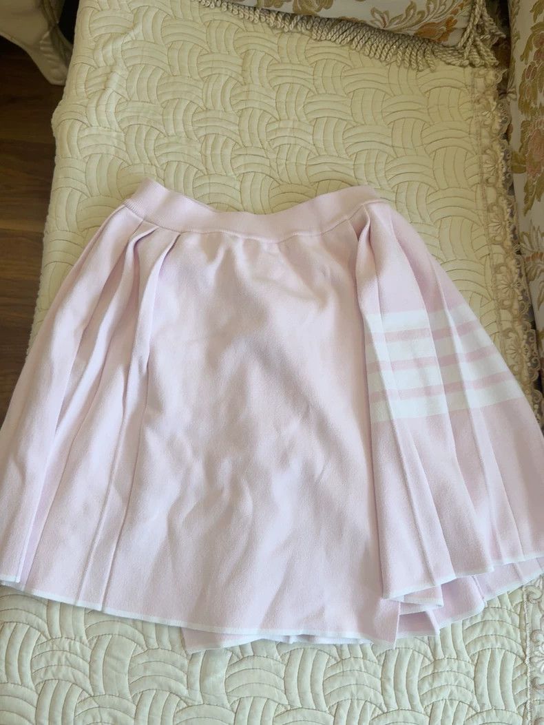 Thom Browne Thom Browne Pink Pleated Skirt - dmc Size US 31 - 1 Thumbnail