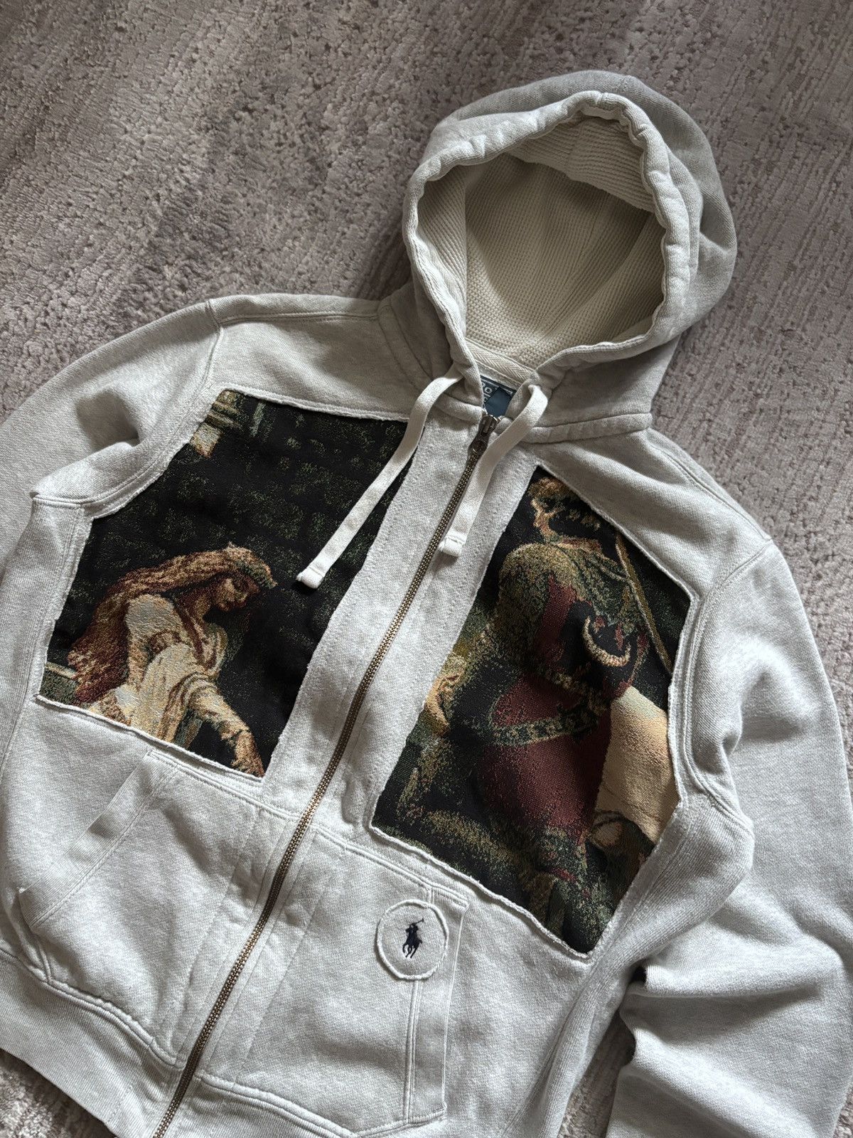 Polo Ralph Lauren Ralph Lauren Vintage Junya Watanabe style Reworked zip hoodi Size US M / EU 48-50 / 2 - 3 Thumbnail