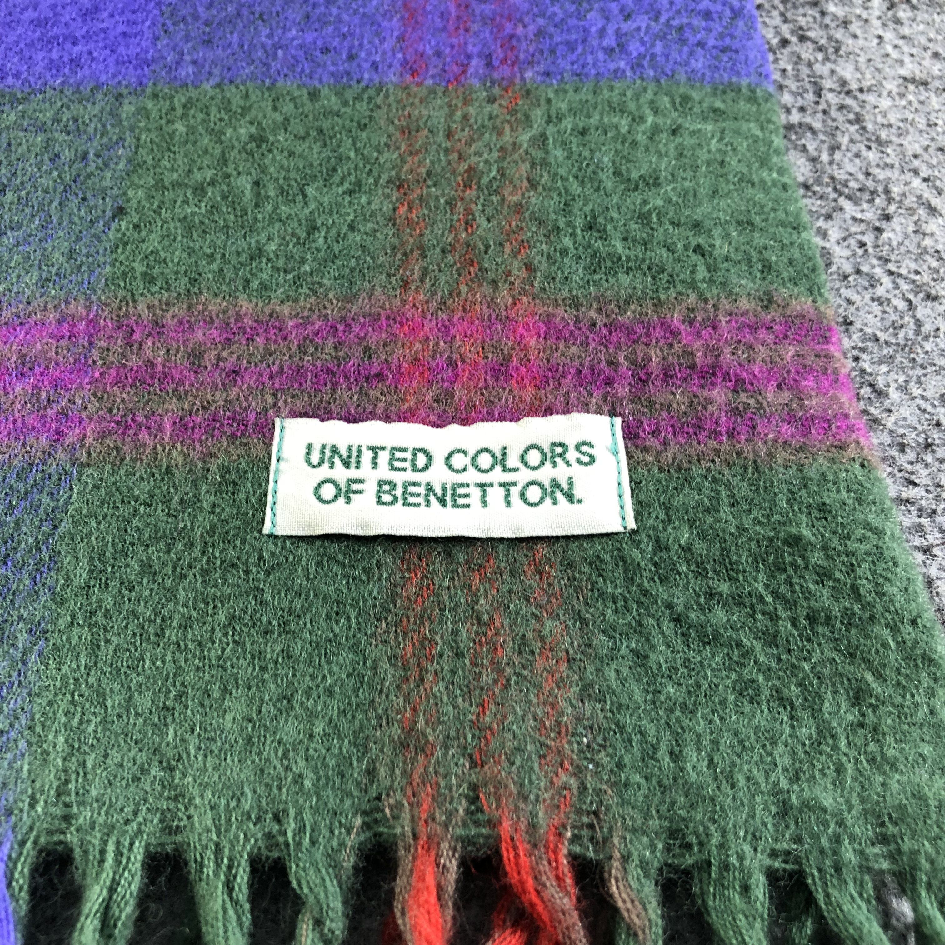 United Colors Of Benetton United Colors Of Benetton Wool Scarf Muffler V1987 Size ONE SIZE - 4 Thumbnail