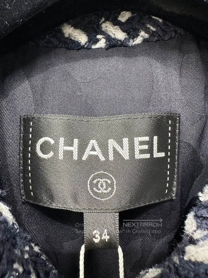 Chanel Chanel 23 Autumn and Winter Preview Series Dark Blue Plaid Size XXS / US 00 / IT 34 - 3 Thumbnail