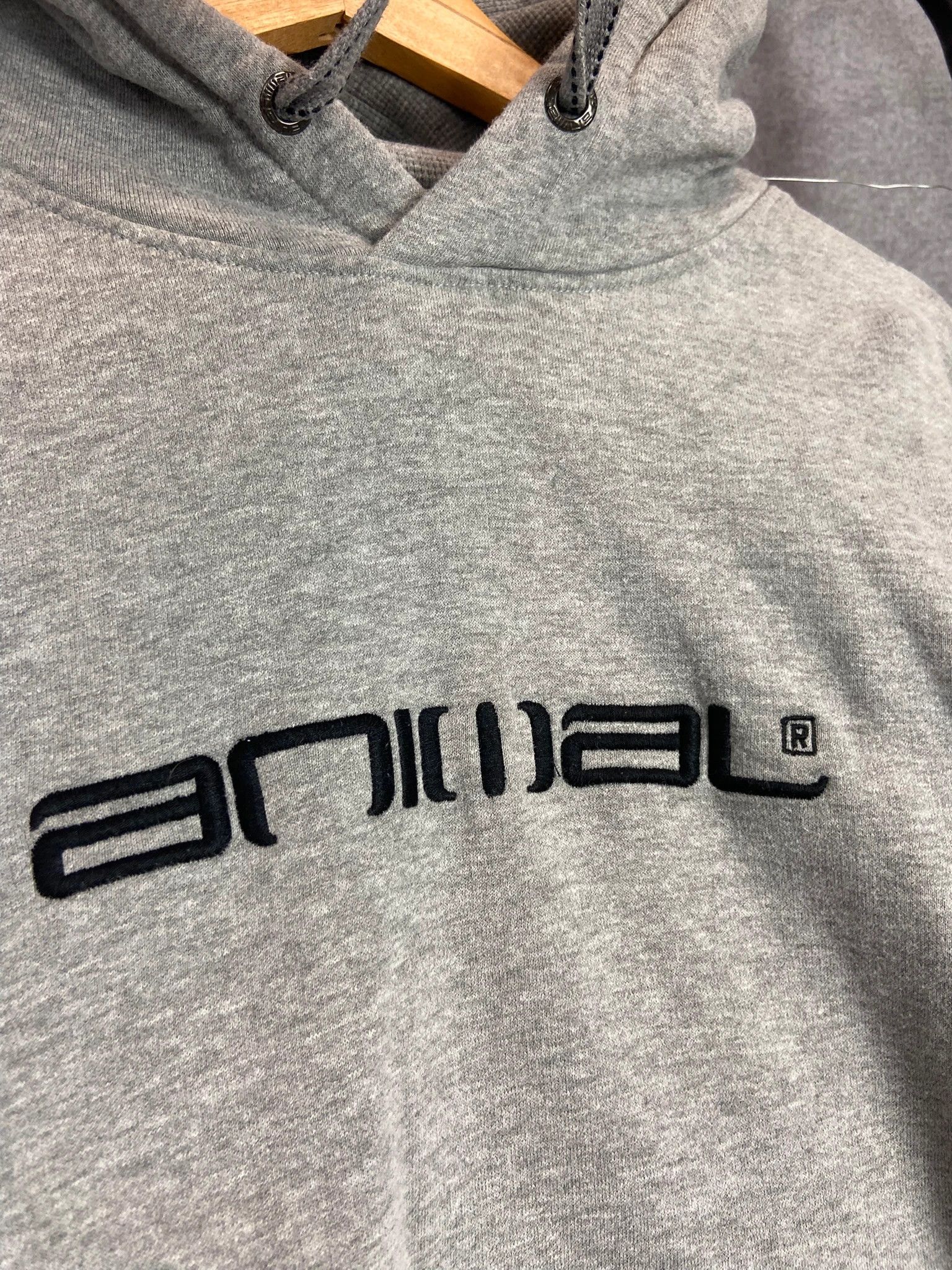 Swagger Animal Grey Hoodie Y2K Skate Style Embroidered Logo M Size US M / EU 48-50 / 2 - 3 Thumbnail