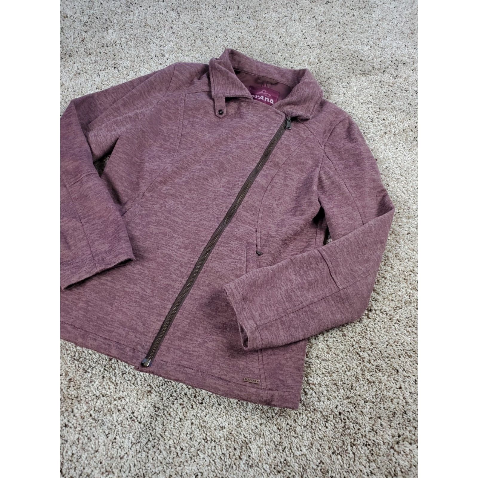 Prana prAna Marabelle Softshell Jacket Small Womens Purple Full Zip Pockets Size S / US 4 / IT 40 - 2 Thumbnail