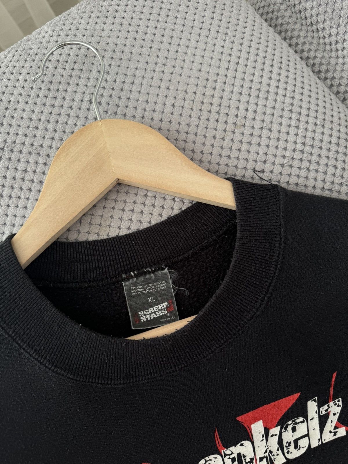 Vintage Bohse Ankelz 1991 Wir Ham Noch Lange Nicht Genug Sweatshirt Size US XL / EU 56 / 4 - 4 Thumbnail