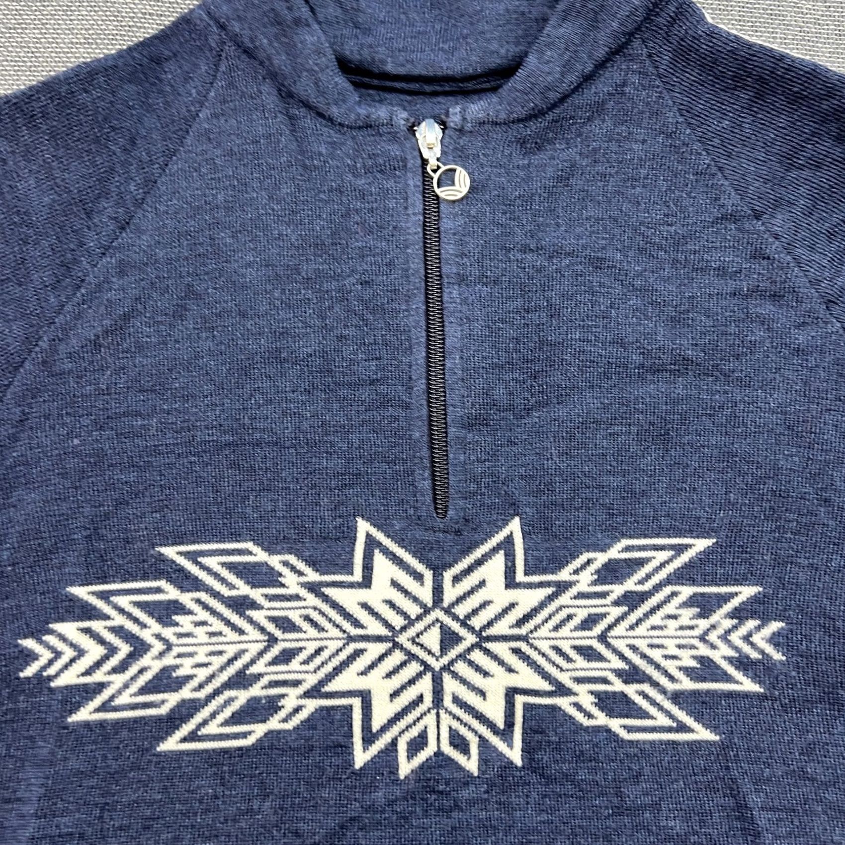 Dale Of Norway Dale of Norway OL SPIRIT Womens Sweater Small Knit 1/4 Zip 100% Merino Wool Blue Size S / US 4 / IT 40 - 5 Thumbnail