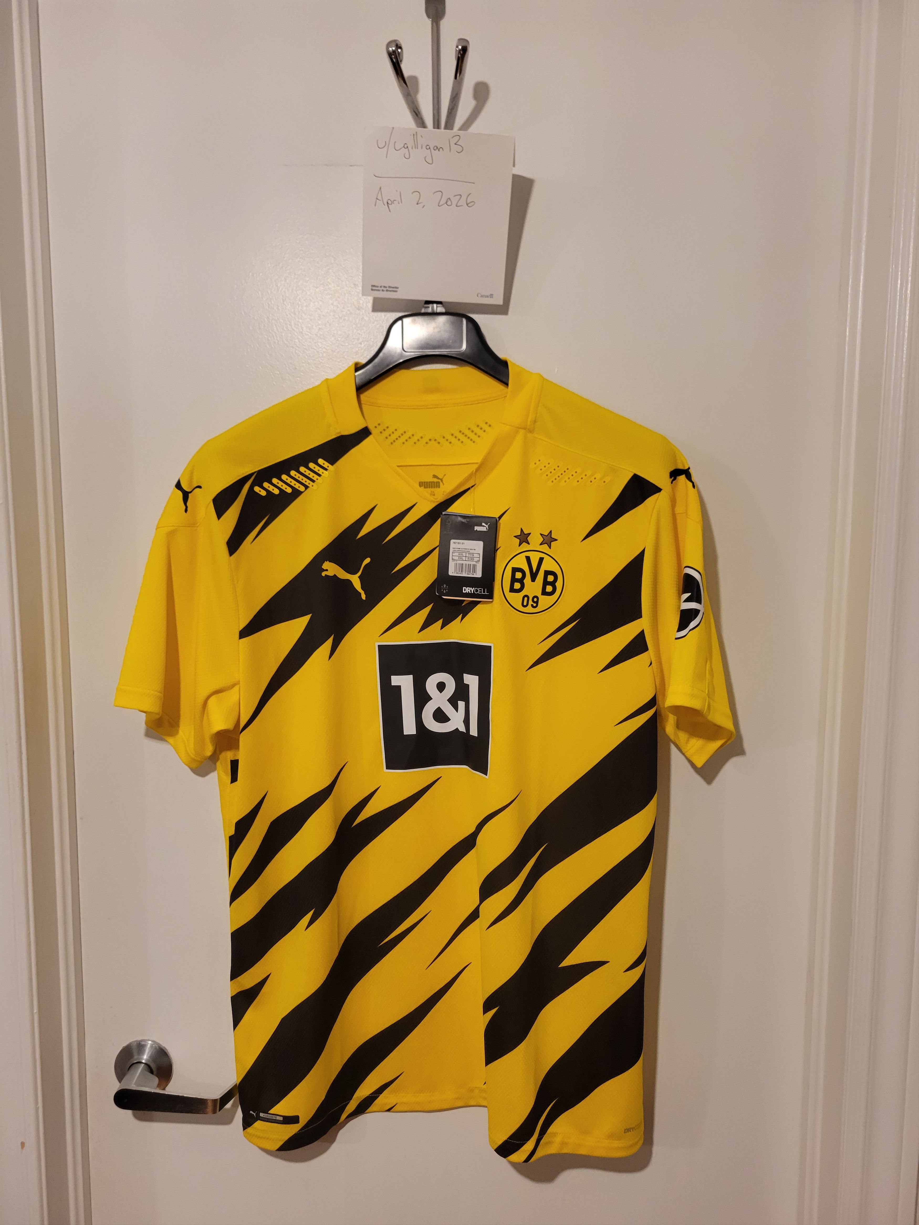 Puma Borussia Dortmund 2020-2021 Home Player/Authentic Issue BNWT Size US XXL / EU 58 / 5 - 1 Thumbnail